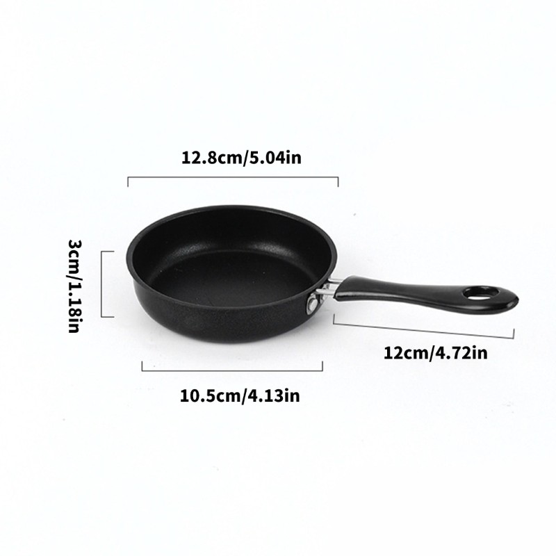 Pack of 2 Mini Induction Nonstick Frying Pans 12cm Convenient Kitchen Tool Set