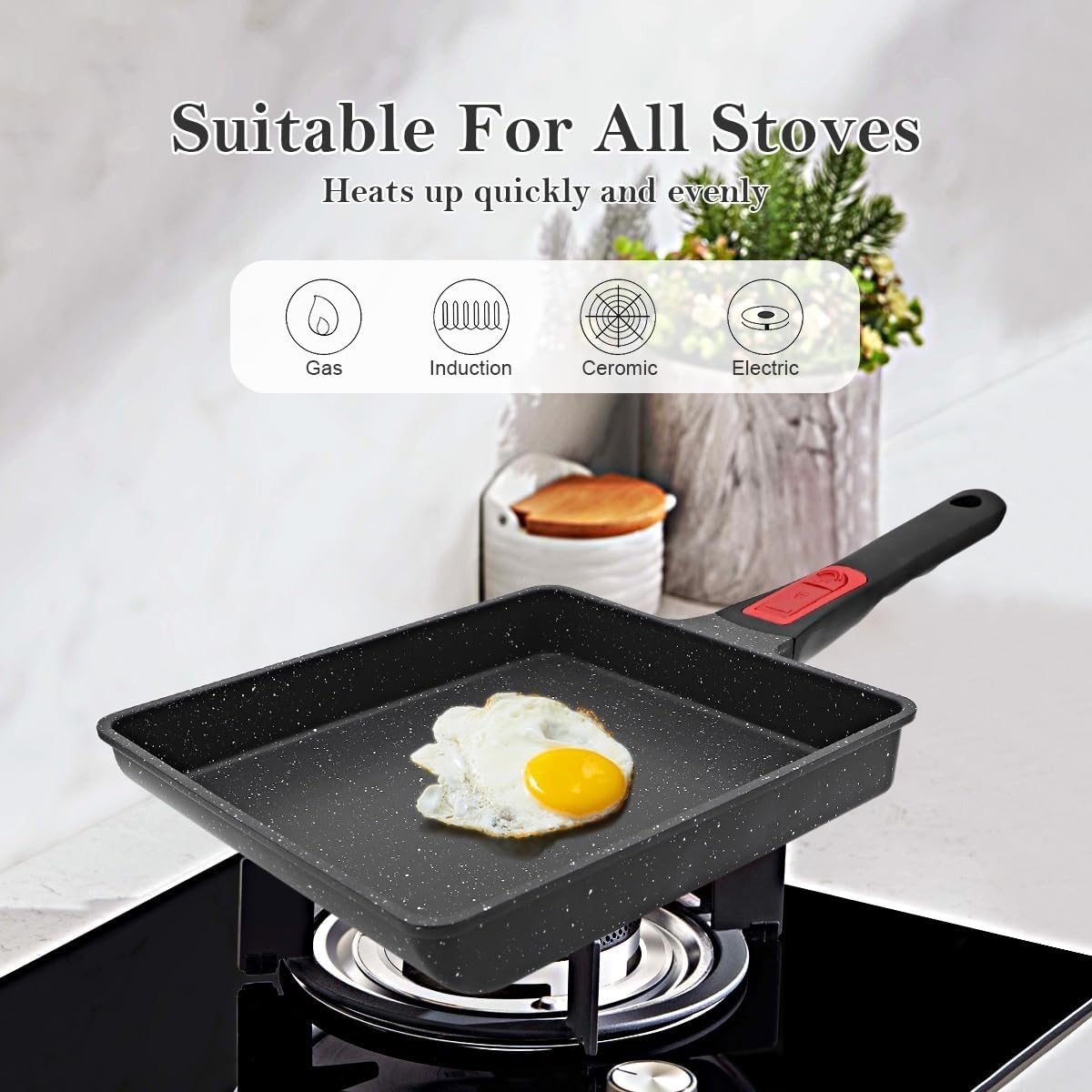 Tamagoyaki Japanese Omelette Pan, Japanese Egg Pan, Square Egg Pan Nonstick, …