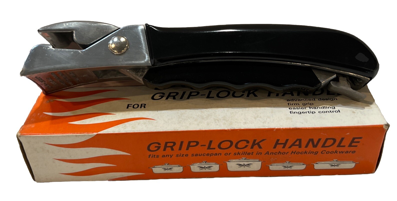Vintage Anchor Hocking Grip-Lock Removable Casserole Handle 7 1/2″