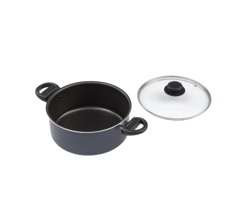 4.7Qt Aluminum Dutch Oven with Lid Classic Covered Cooking Pot Durable