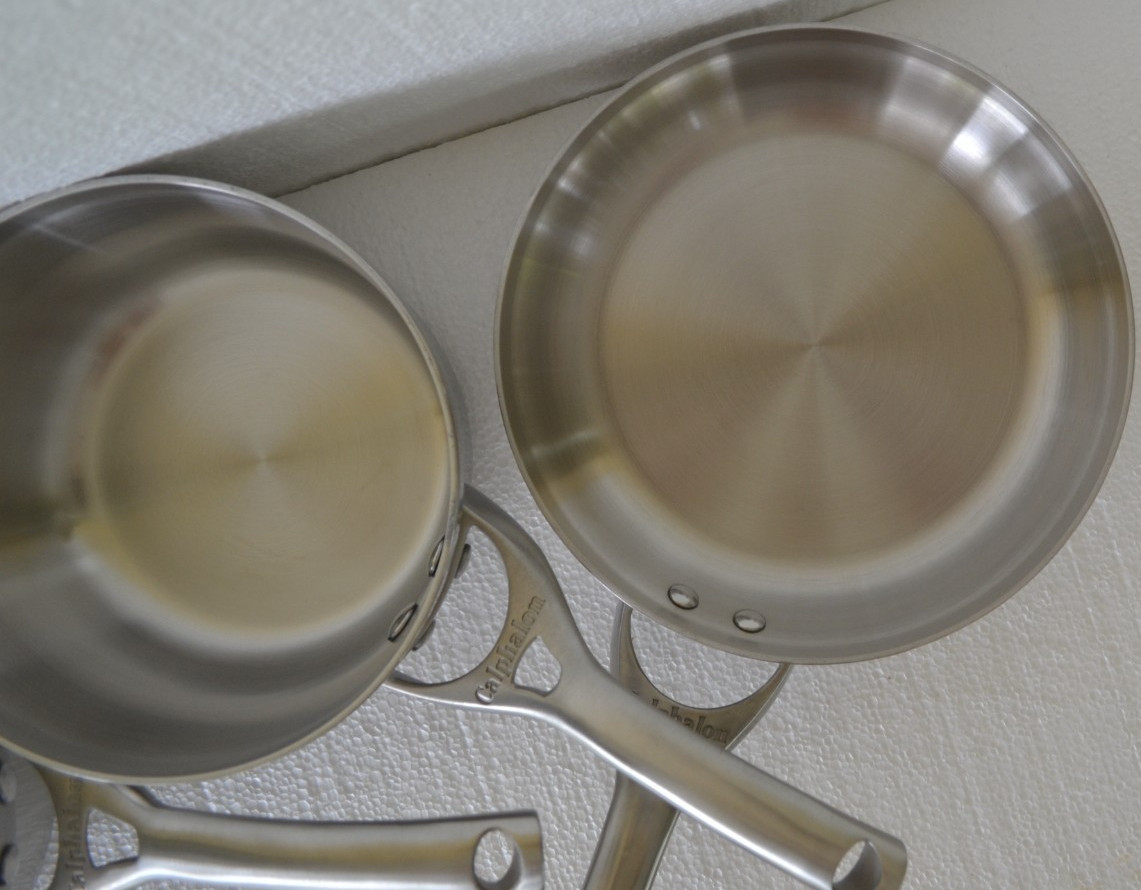 Calphalon Contemporary Stainless 2.5 Qt & 1.5Qt. Saucepans, 8” Frypan