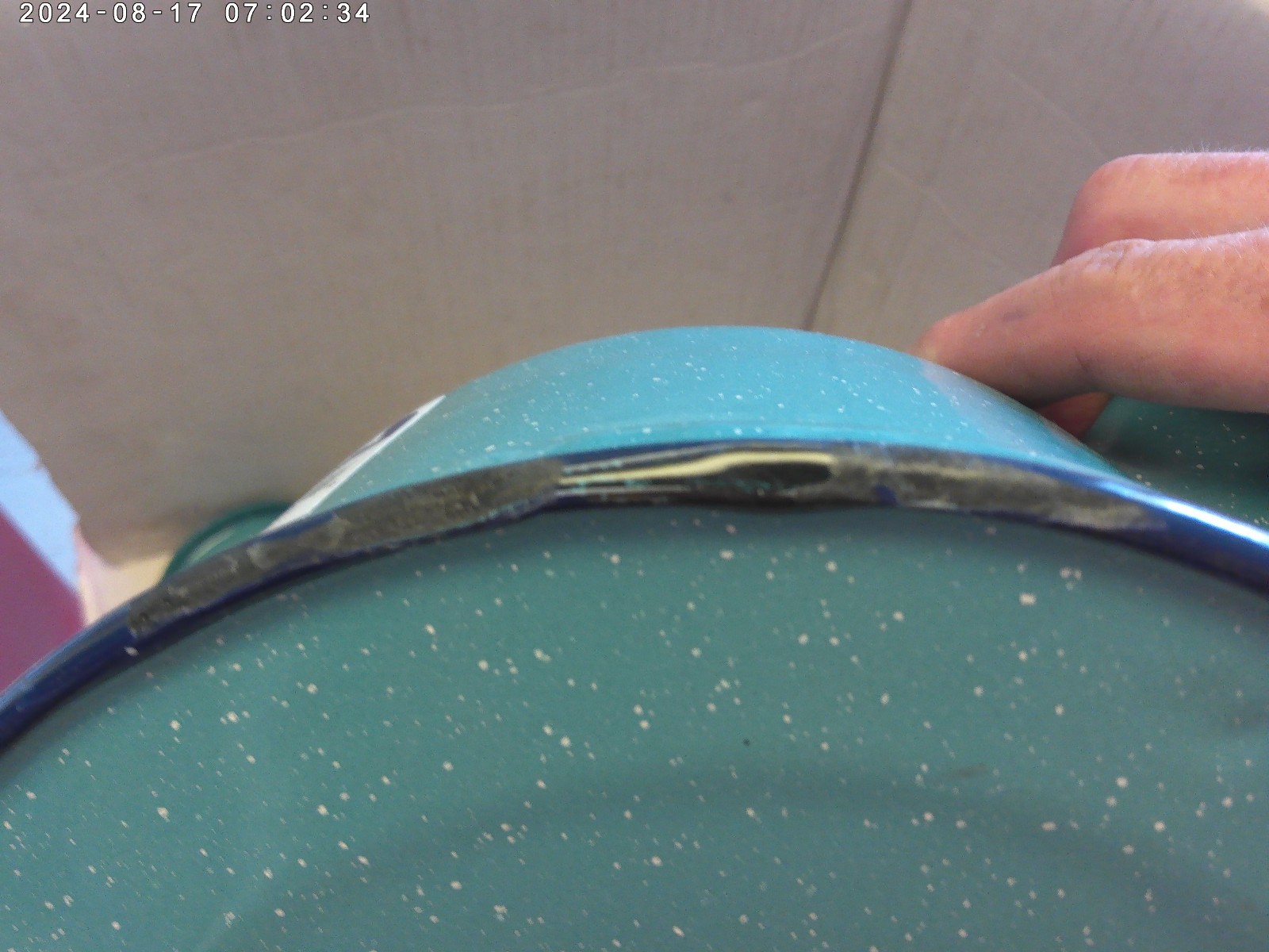 Turquoise enamel tea kettle NEW (company 2nd’s will have chip damage)