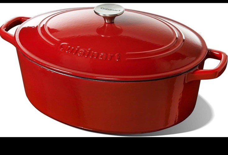 Cuisinart Oval Casserole 7-Quart, Red Gradient, CI770-33RG Dutch Oven Pot Stock