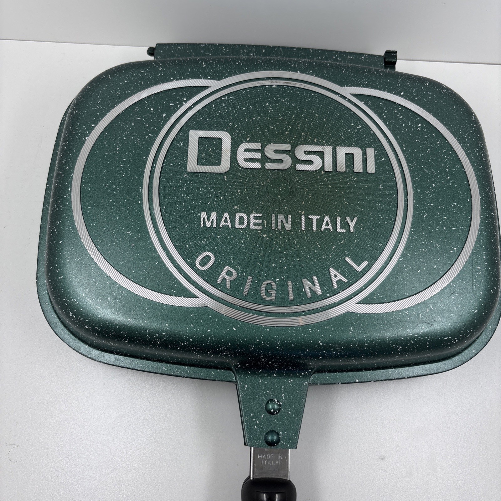 Dessini Aluminium Die Cast Double Sided 2 Grill Pan Made in Italy