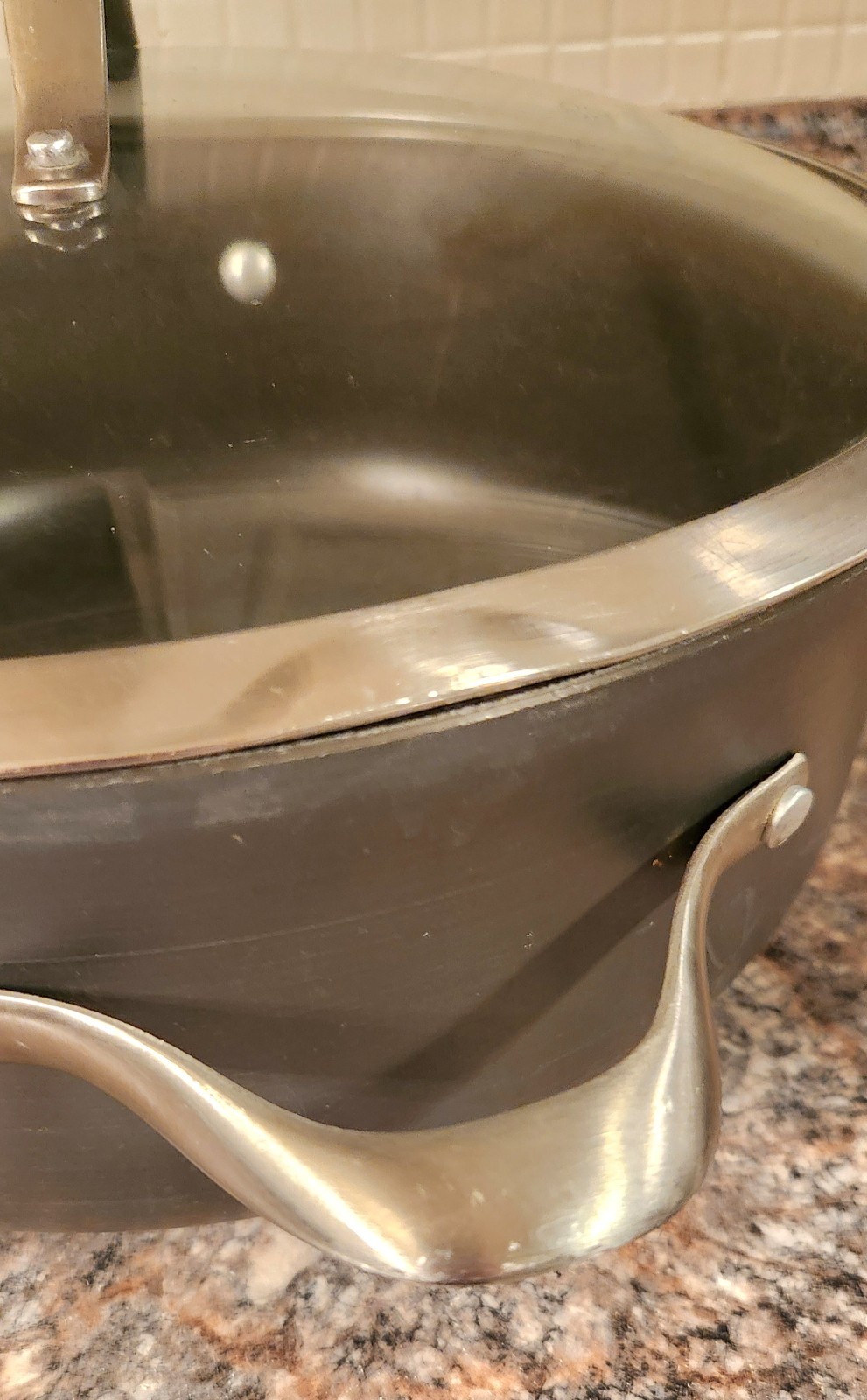 Calphalon 8.5 Qt Hard Anodized Dutch Oven Stock Pot w/ Glass Lid 8788 1/2