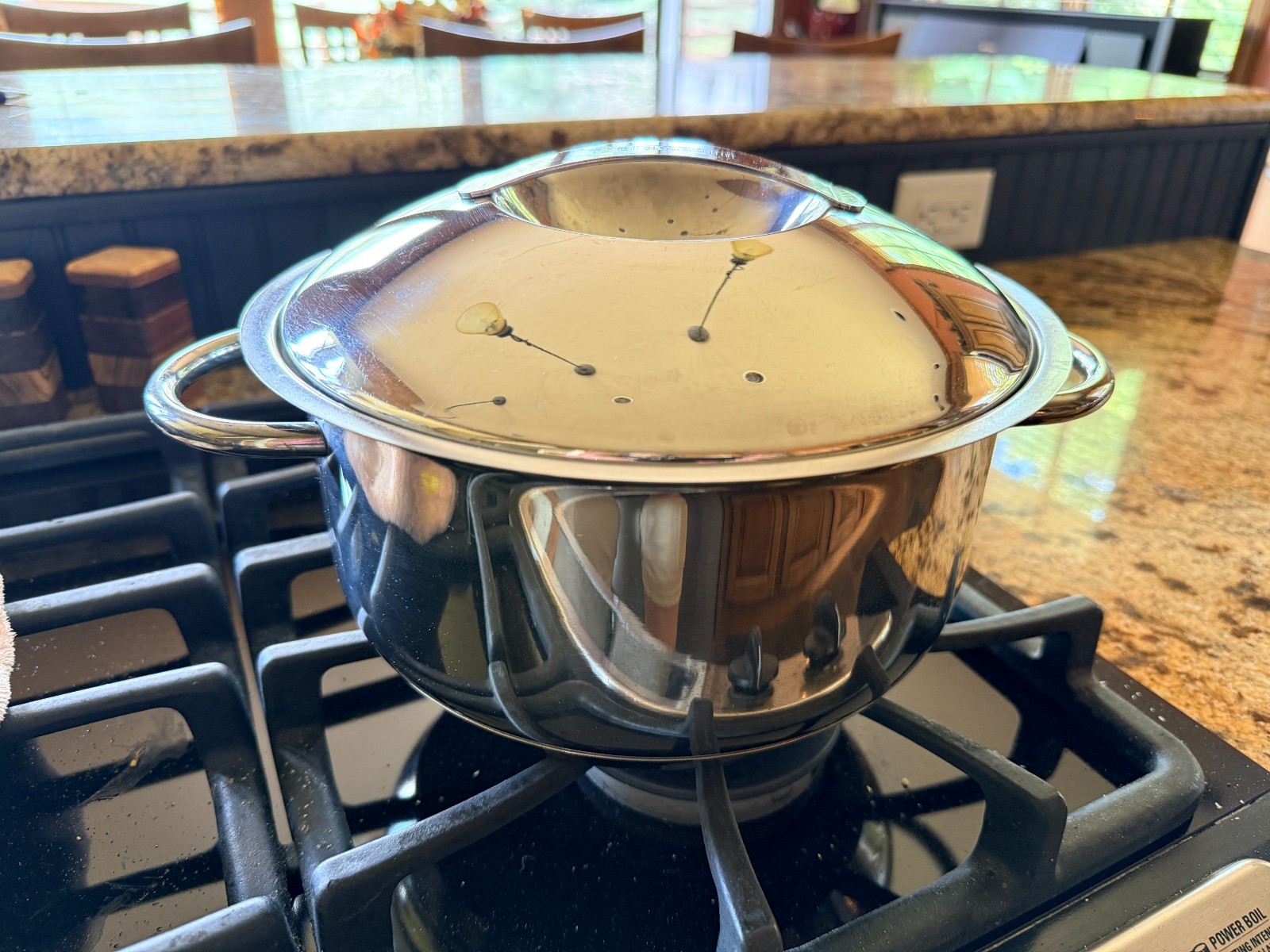 BARAZZONI Stainless Steel 3 Qt Casserole Stockpot with Lid Double Handle