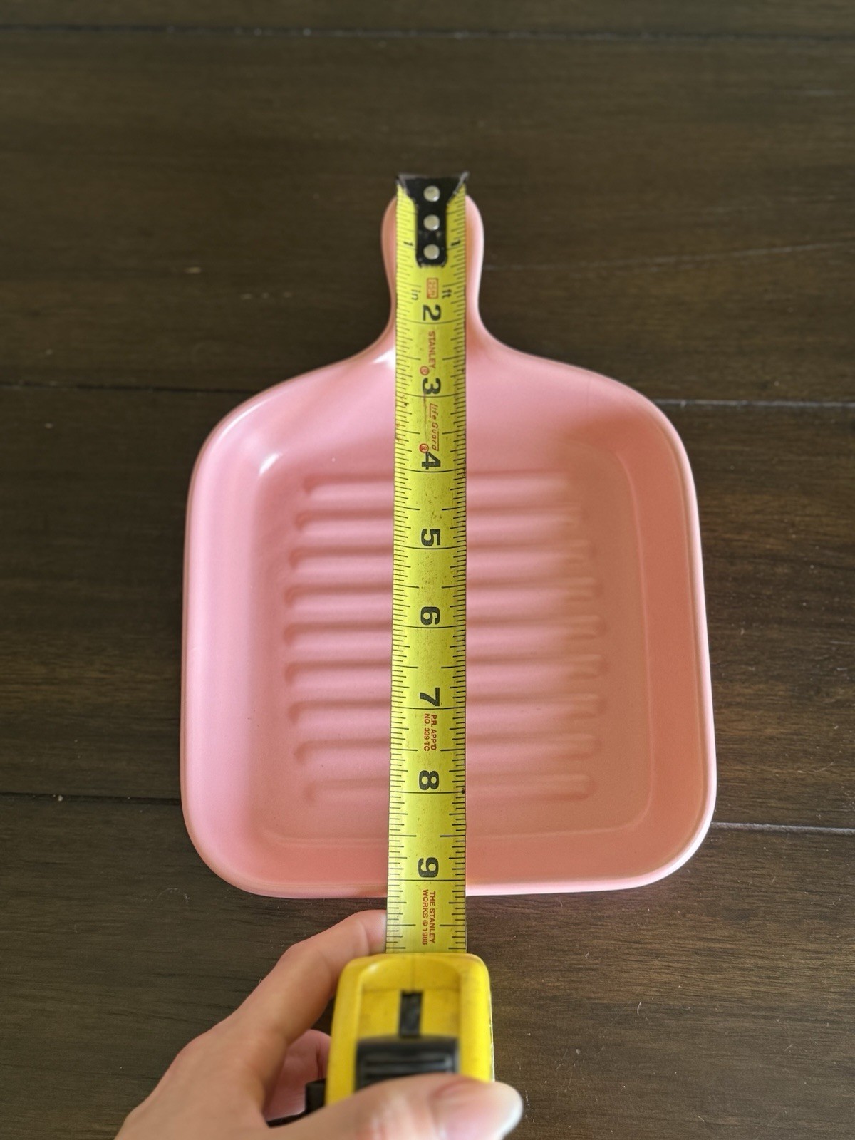 Square Griddle Pan W Handle Lot Oven & Microwave Safe Serve Ware Set Pink Decor