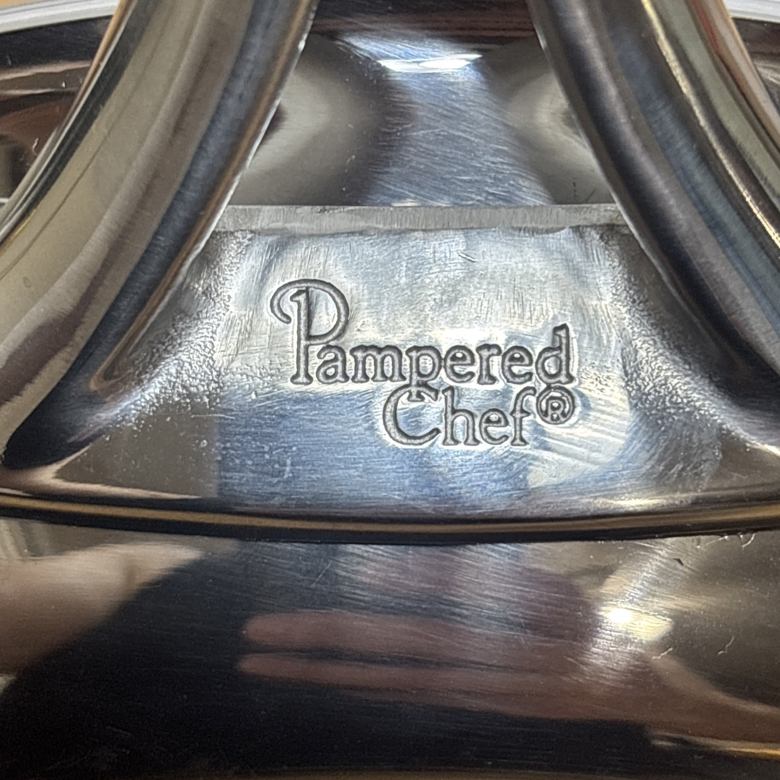 Pampered Chef 8 inch Stainless Steel 42H Skillet Frying Pan Sauté Omelet