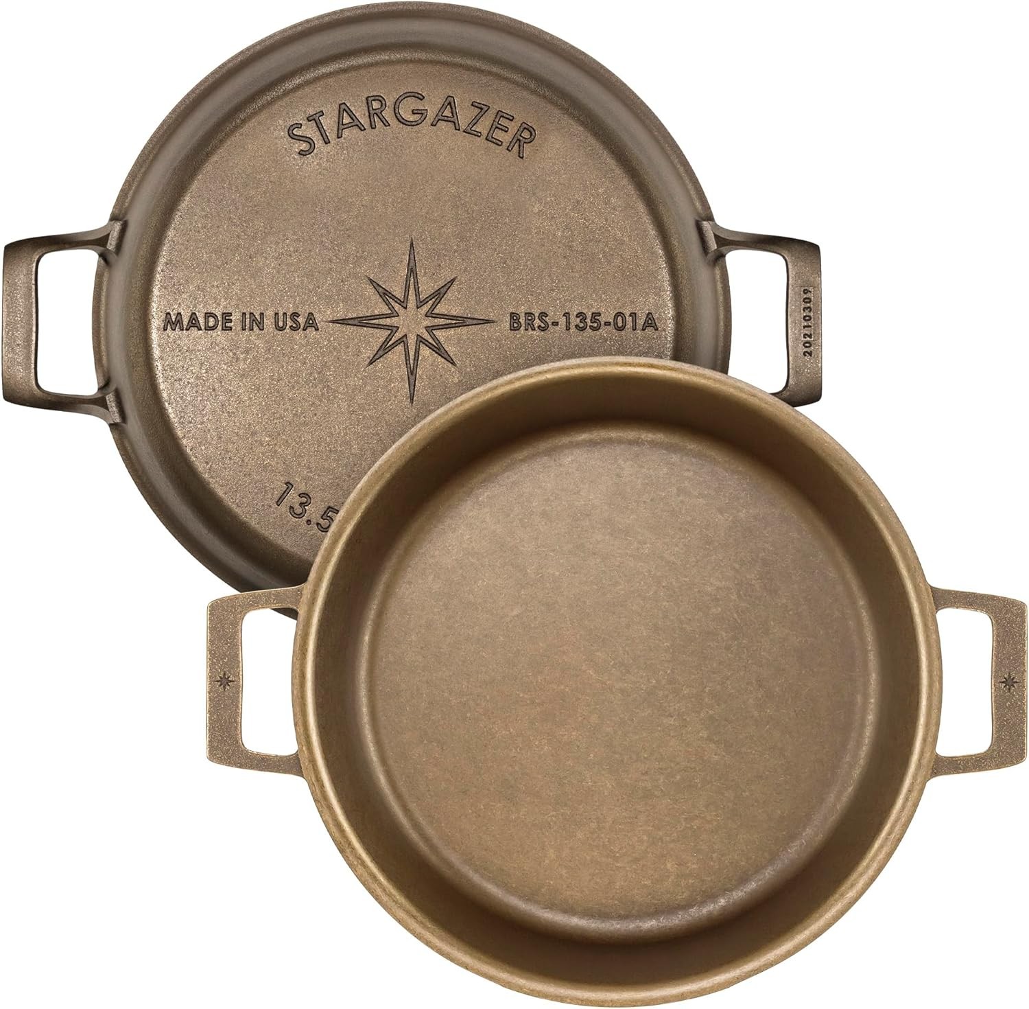 13.5-Inch Cast Iron Skillet | Made in , Seasoned, Premium Frying Pan for