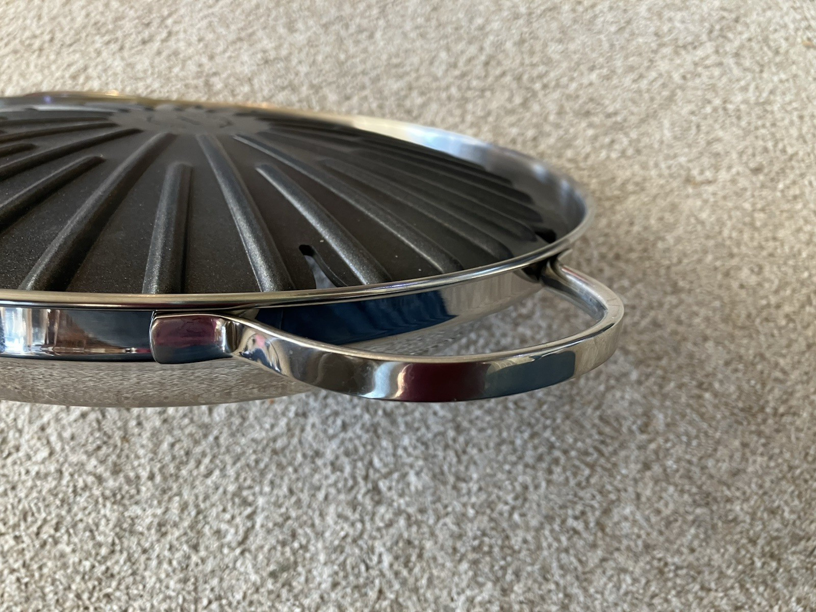 Korean Bbq Grill Pan Stainless Steel Barbecue Stove Portable Round Grill Camping