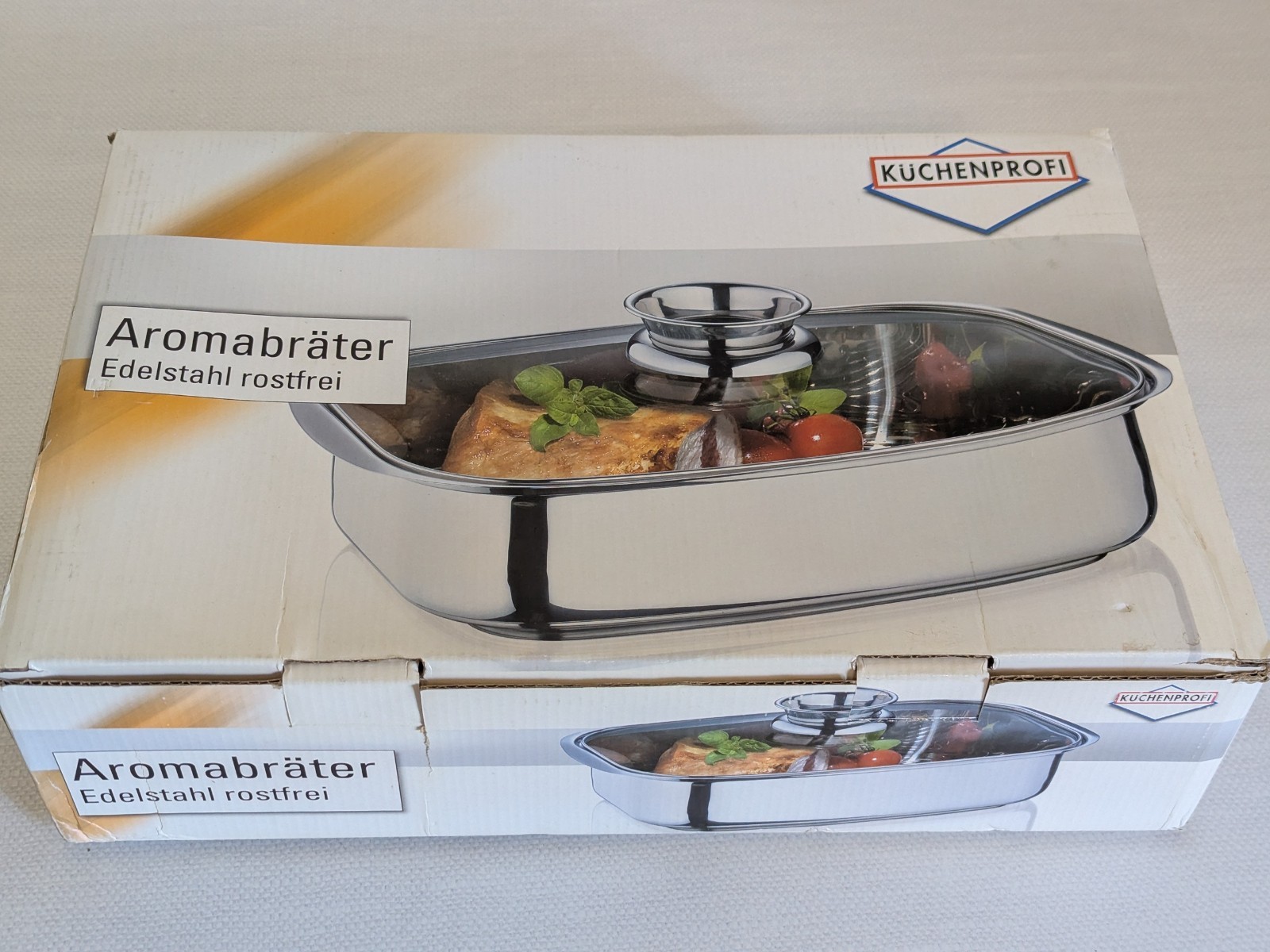Küchenprofi Aroma Roaster, brand new in box NIB, stainless steel, 6 liter