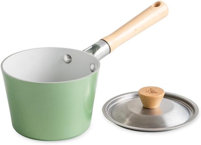 Cardamom Ceramic Nonstick 1.5 Quart Saucepan with Lid