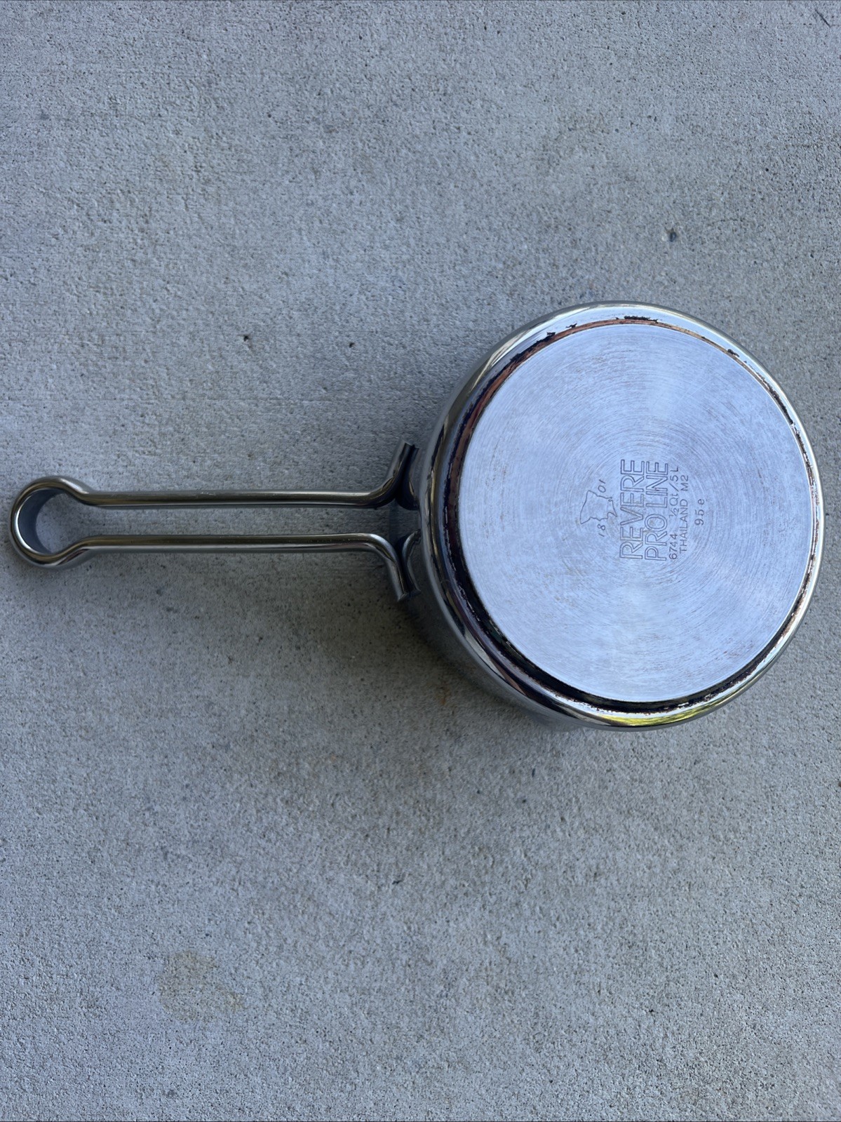 Revere Ware Pro Line 1/2 QT 1/2 L Stainless Steel Saucepan No Lid 6744