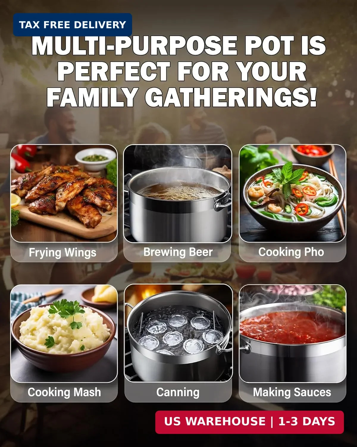 Cooks Standard Stainless Steel Stockpot 20 QT, Stock Pot with Lid, Professional