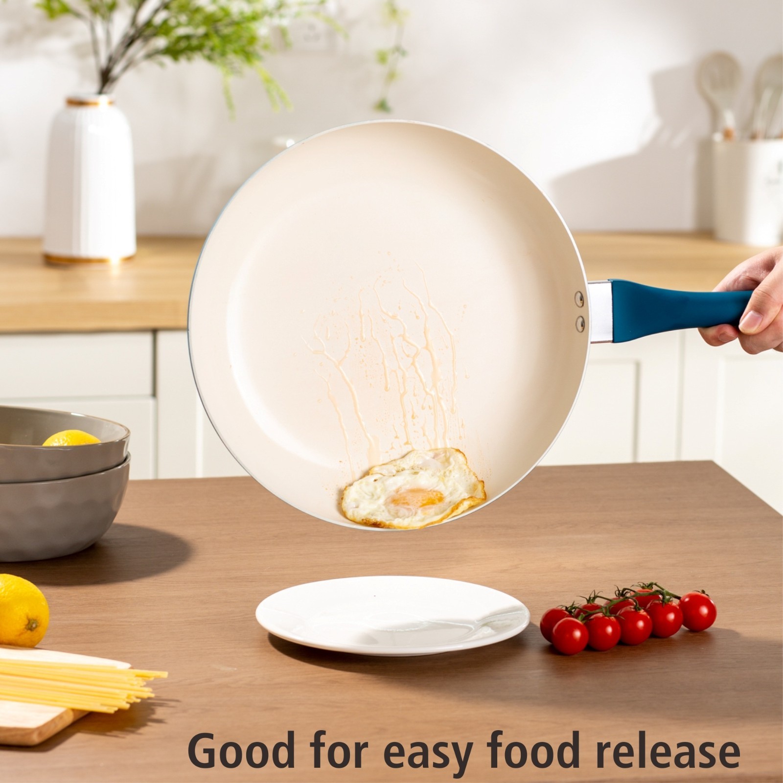 Mainstays Aluminum Nonstick Ceramic 3 Pieces Frypan Set