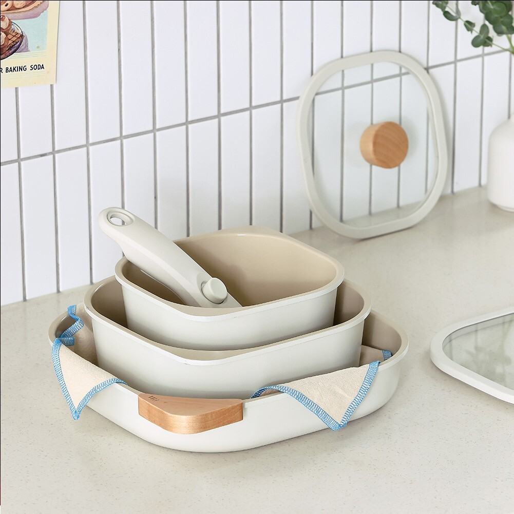IH Fika Reserve Comfort cookware set 7P Cream