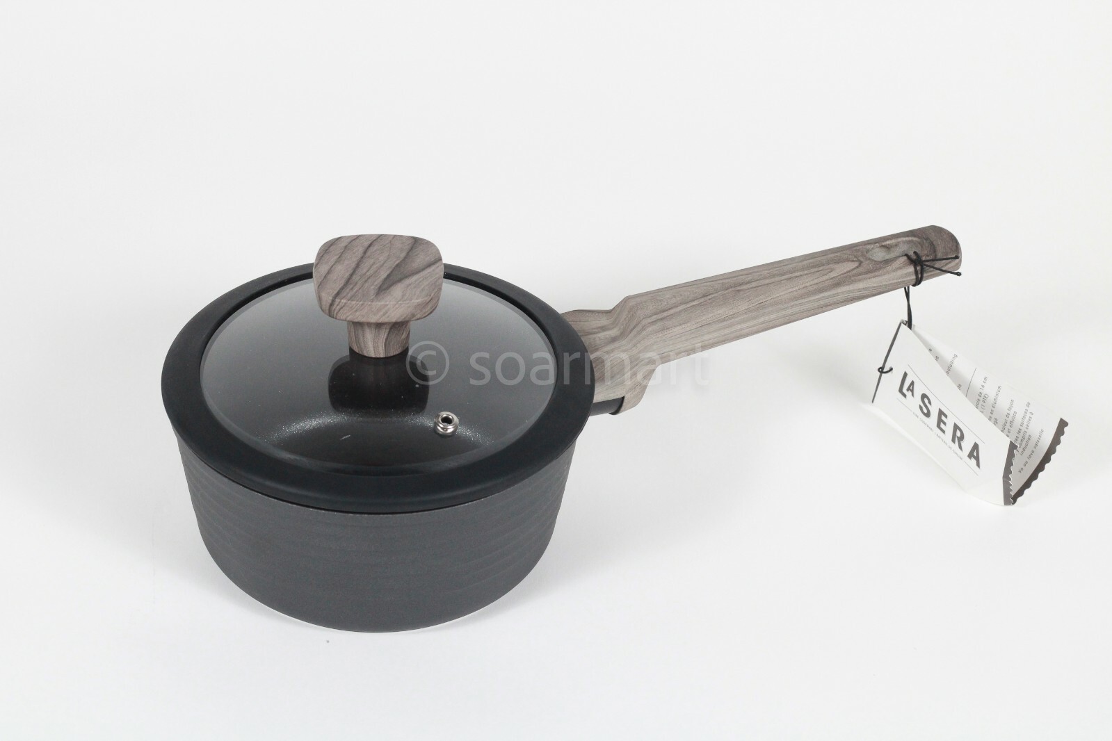 LA Sera Fine Non-Stick Die-cast AluminumCookware Saucepan 1.5qt with Lid New