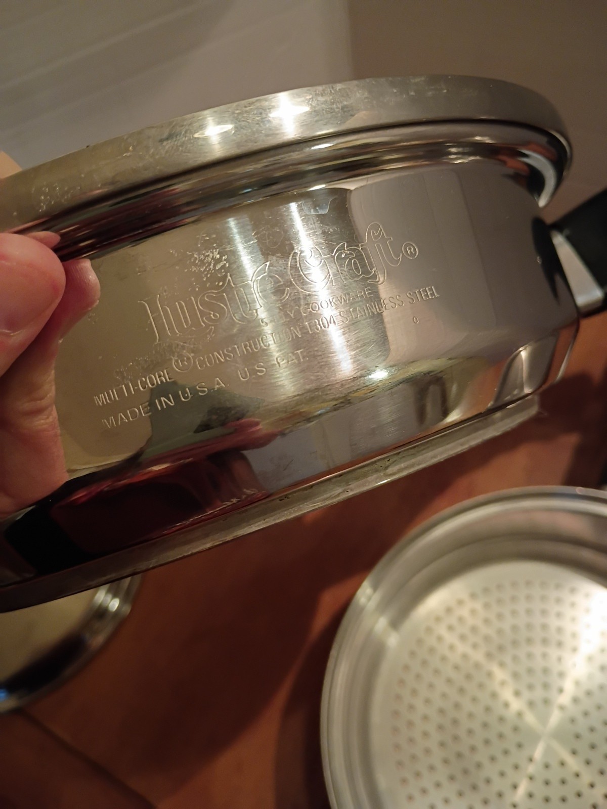 Lustre Craft Cookware 5 PC Set 1 & 2 Qt Pans Saucepans Steamer Lid 5PLY READ