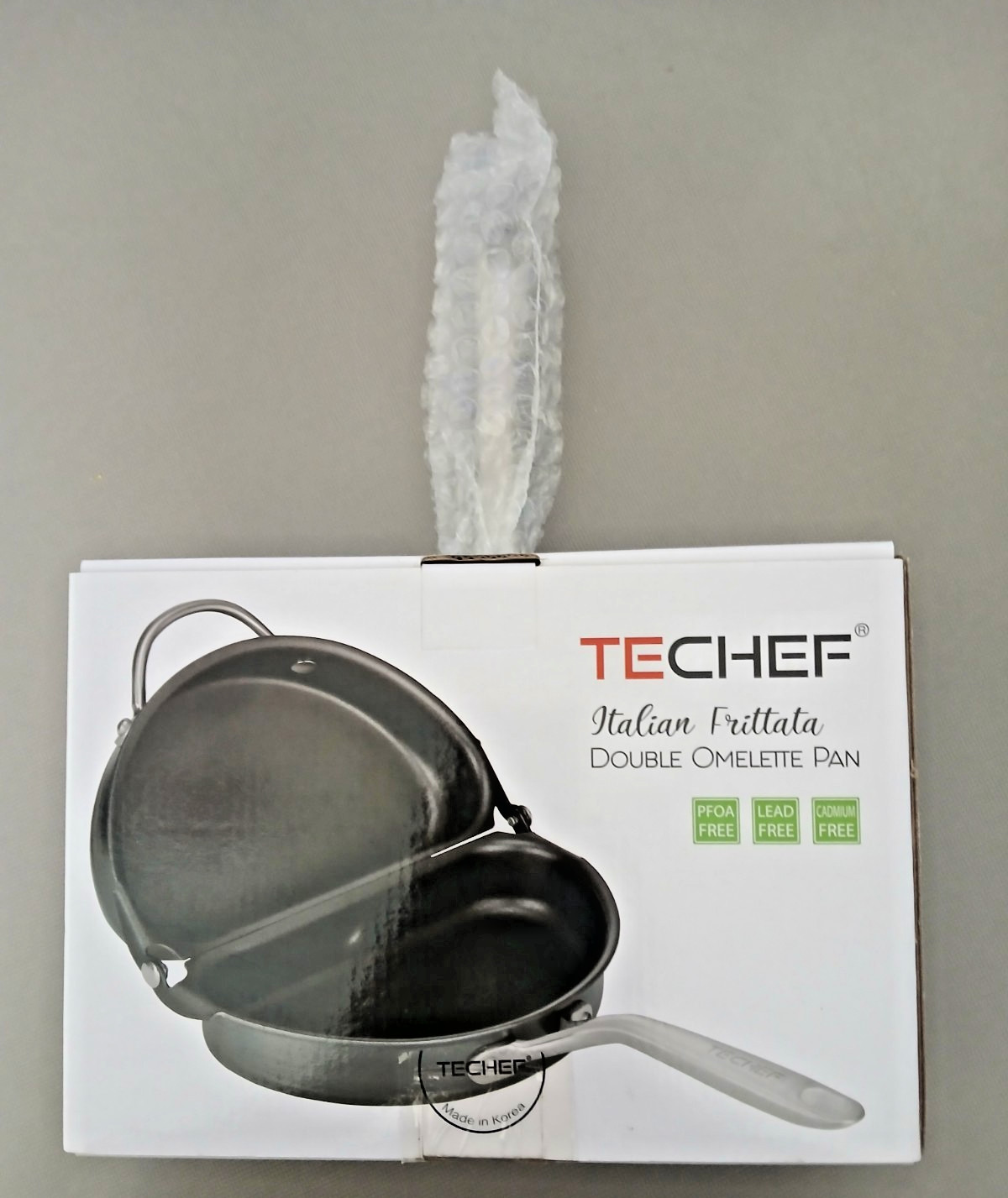 TECHEF – Italian Frittata Double Omelette Pan Black New In Box