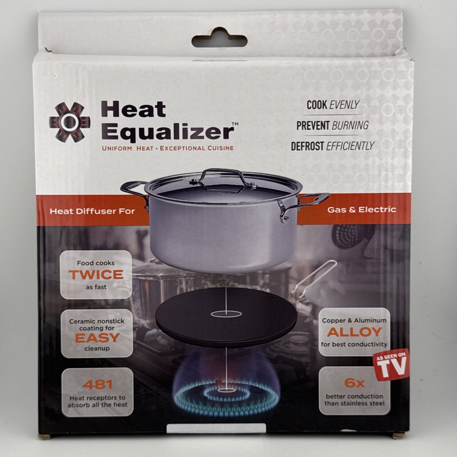 Heat Equalizer Heat Diffuser for Gas Stove & Electric Stove-Perfect for Cookware