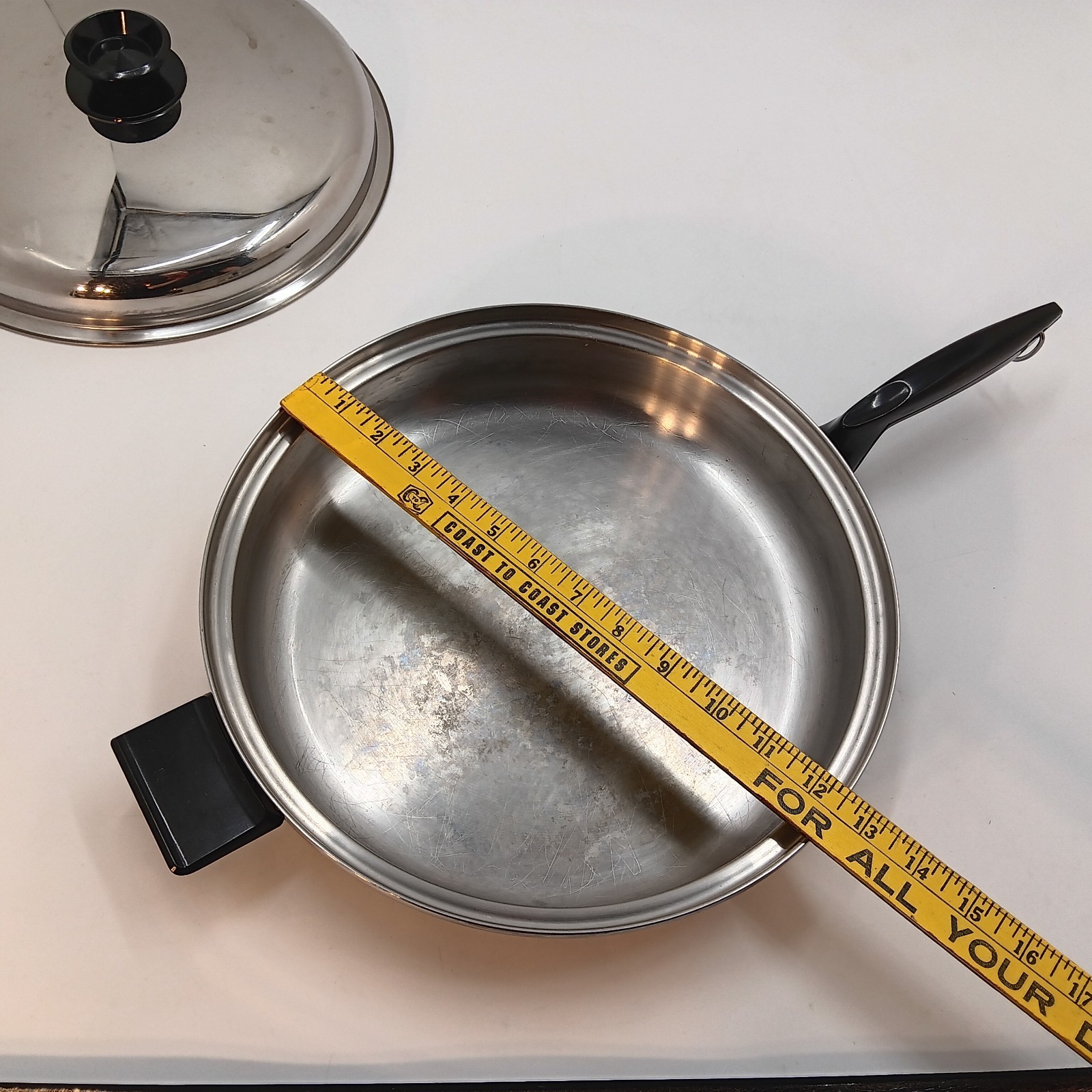 Vintage West Bend Multi Core Familie Skillet 5 Ply Stainless Frying 12″ USA