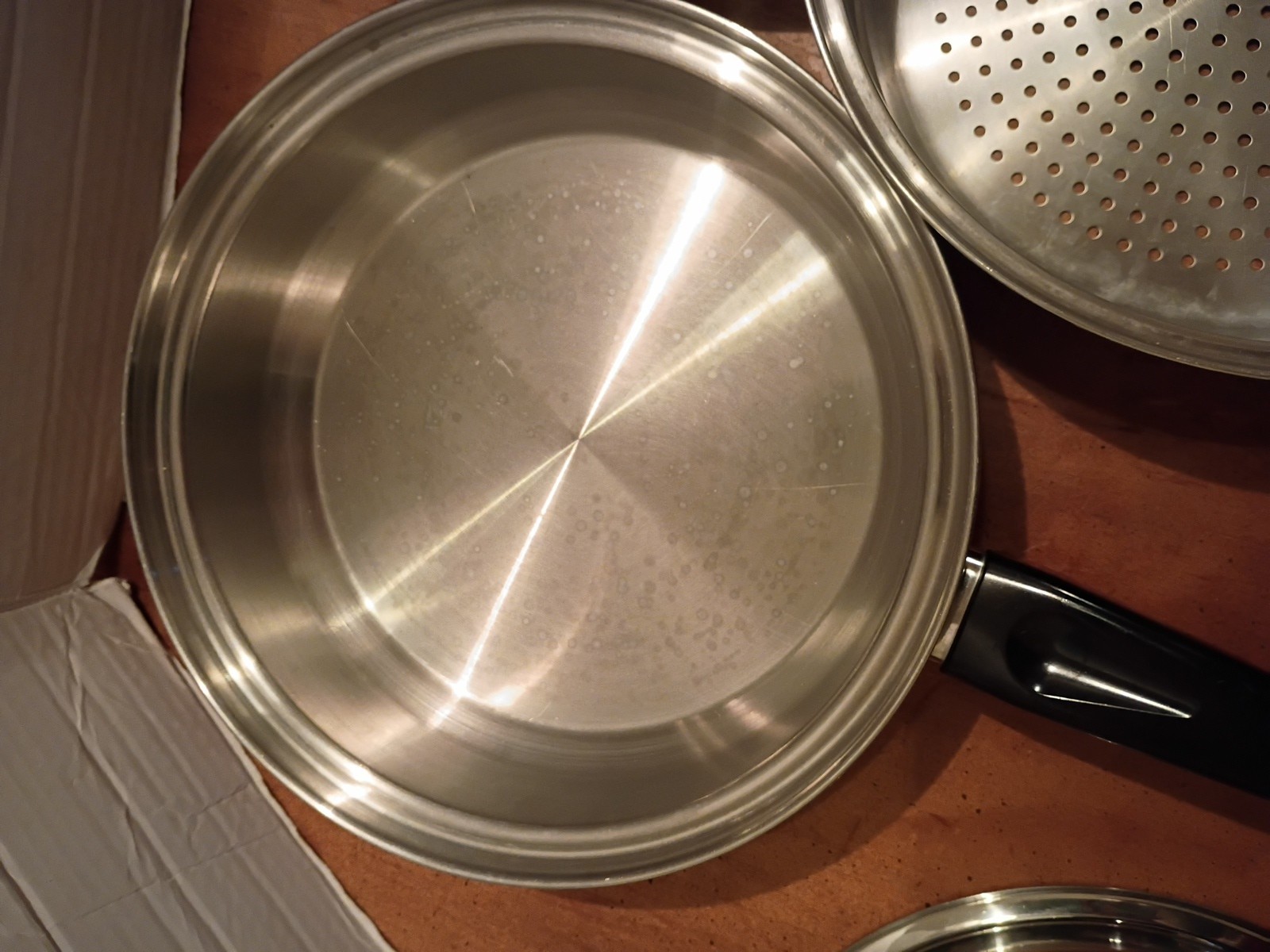 Lustre Craft Cookware 5 PC Set 1 & 2 Qt Pans Saucepans Steamer Lid 5PLY READ
