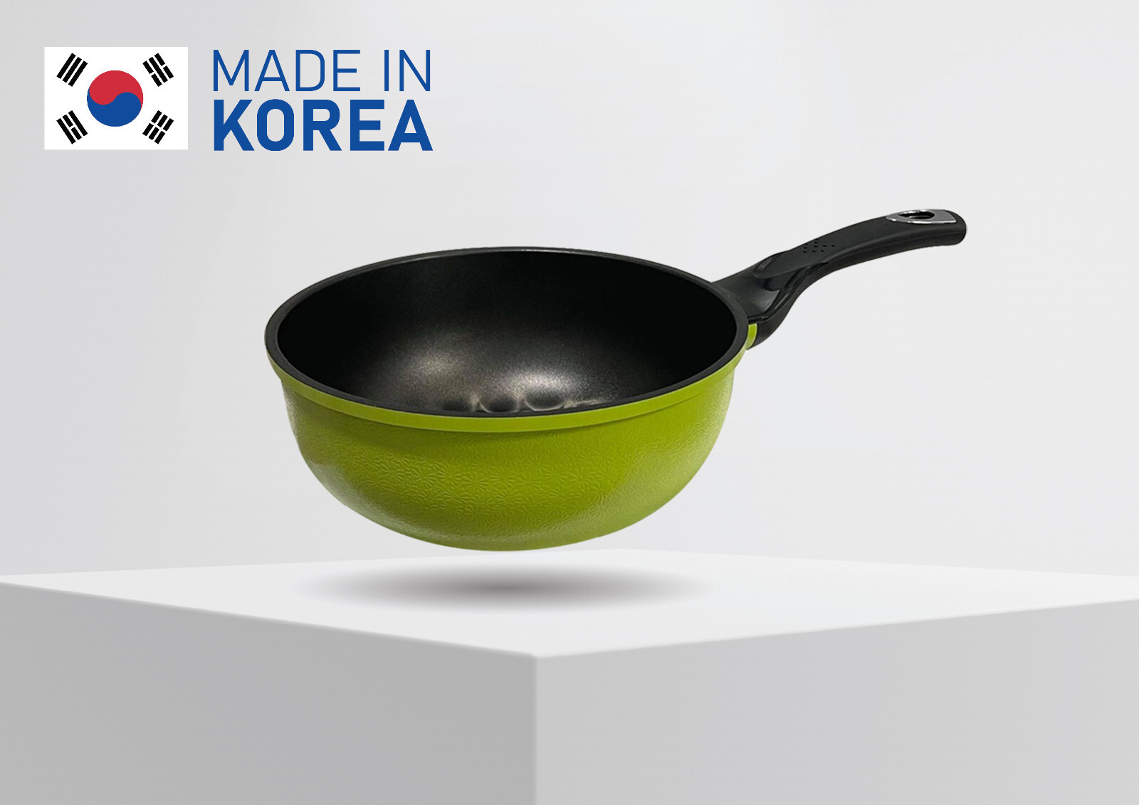 8” (20cm) 3D Diamond Coating Nonstick Wok Cookware