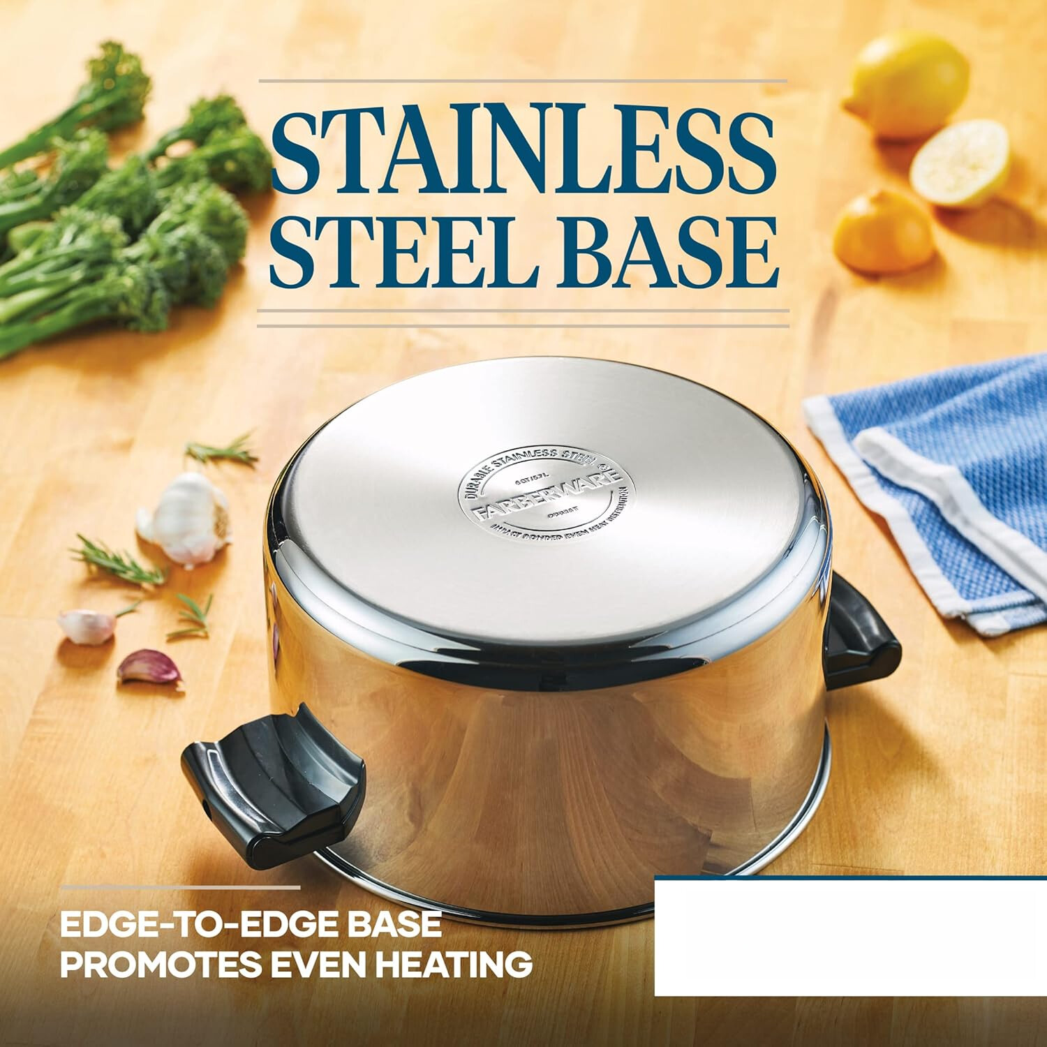 Stainless Steel 6-Quart Crock Pot with Lid, Stainless Steel with Lid, Silver