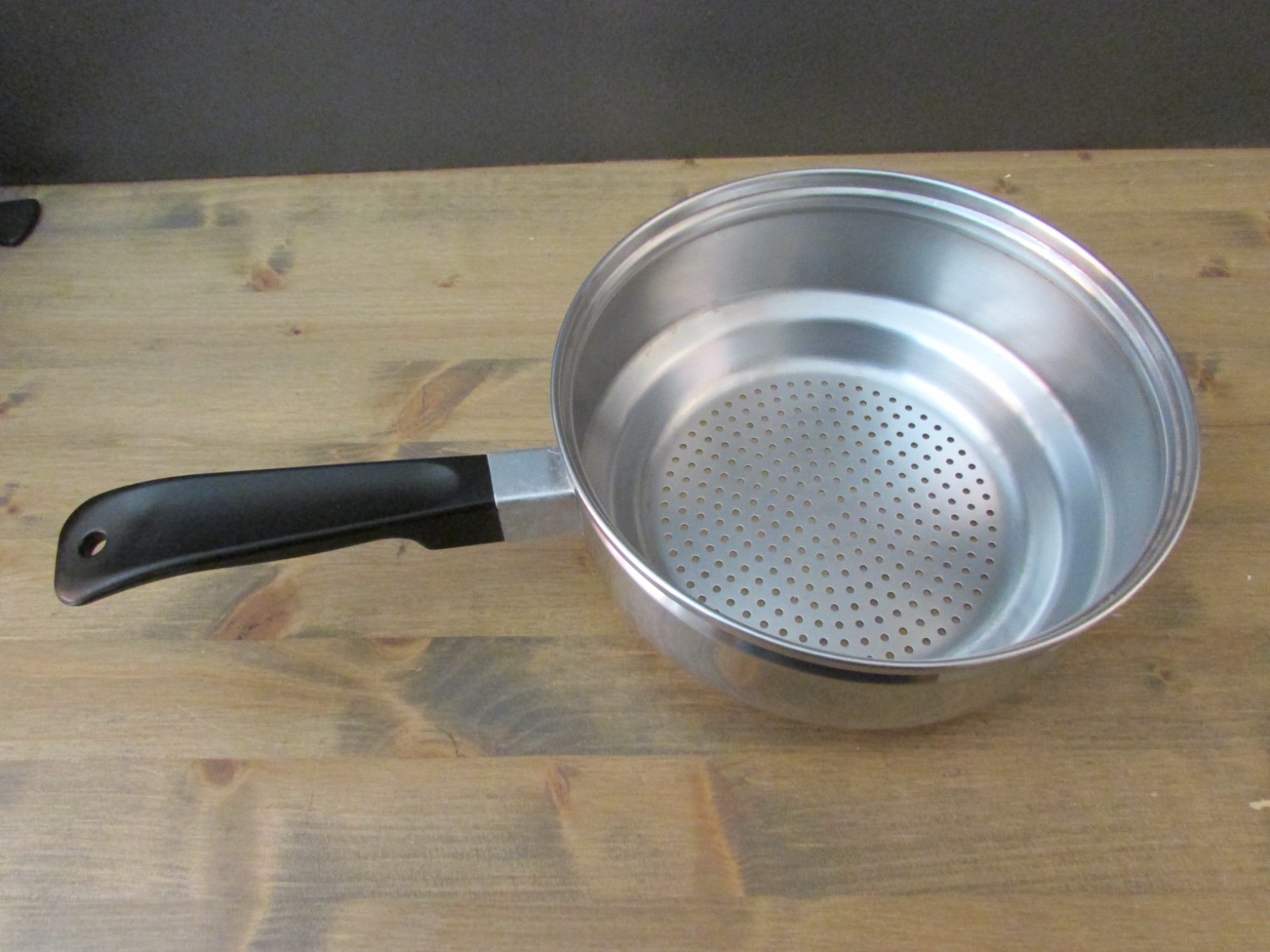 LUSTRE CRAFT Stainless 3 QT Saucepan with Steamer, Broiler & Lid 18-8 Stainless