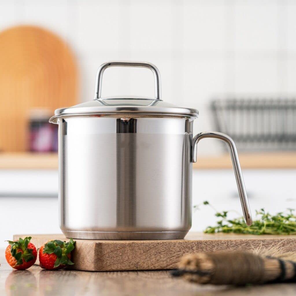1.5 Quart Saucepan Pour Spout Multi Pot Straining Lid Soup Serving Spoon