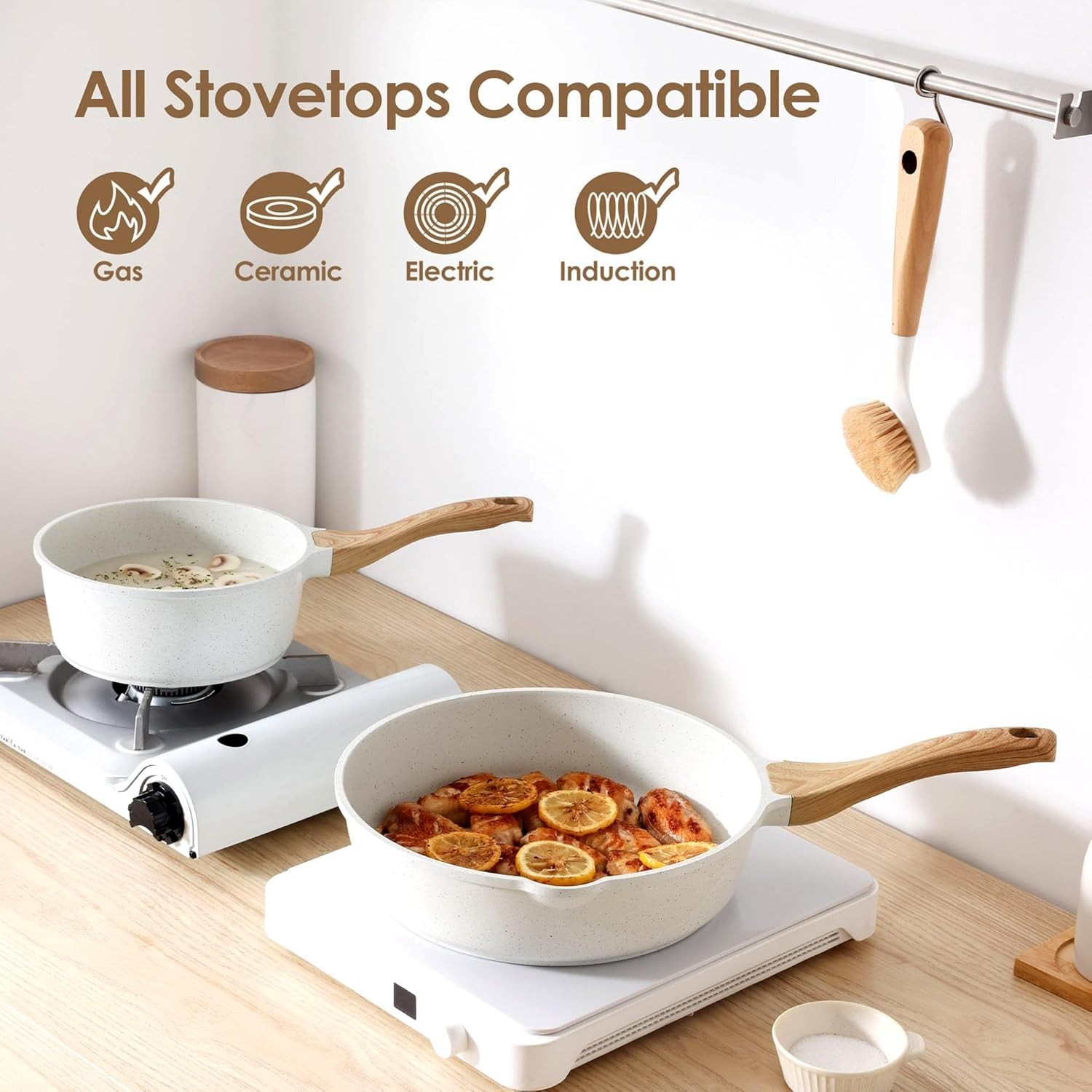 13-Piece Nonstick Cookware Set – PFAS Free with Recyclable Packaging