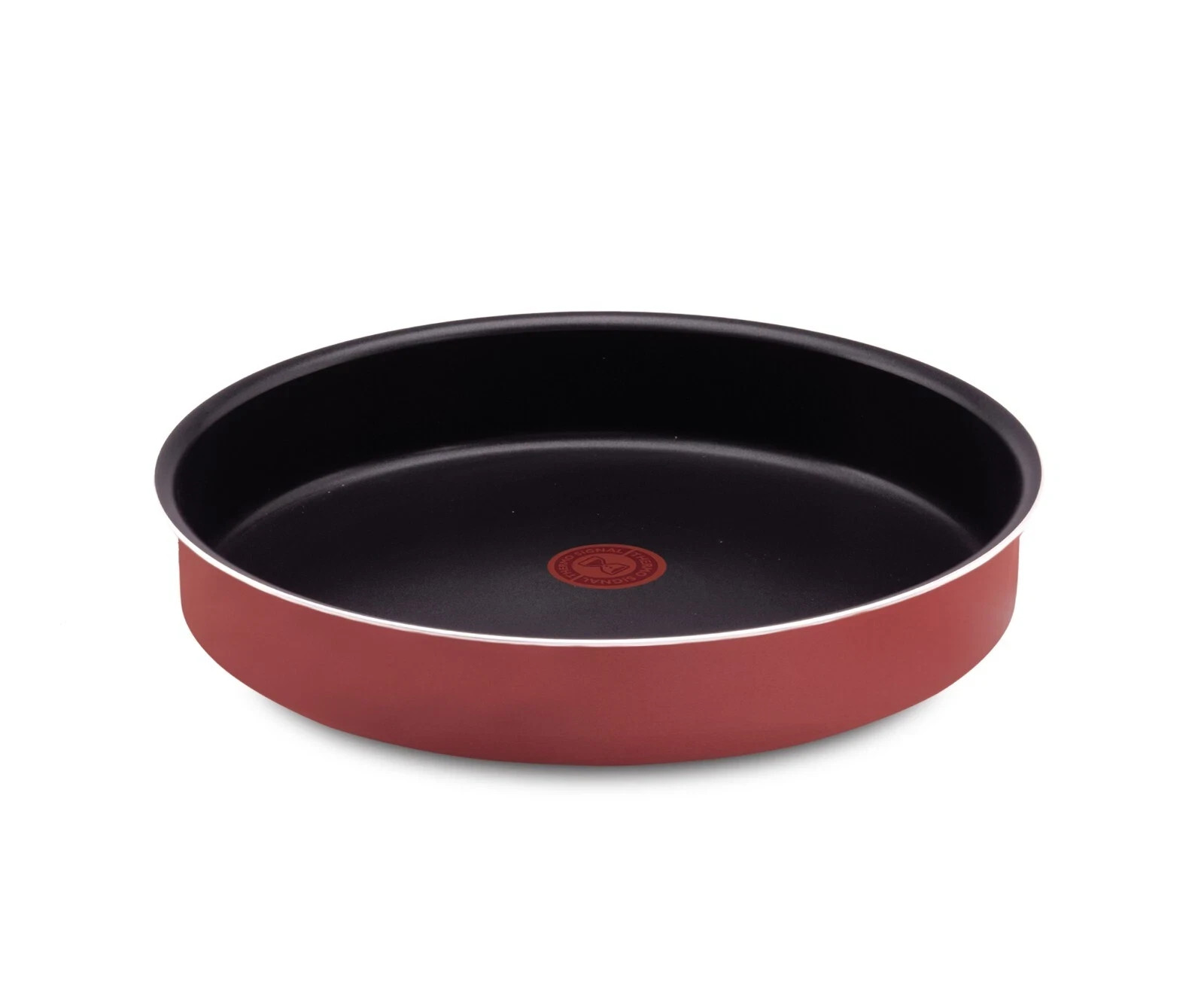 2 Tefal Deep Oven Tray Set Non Stick Trays Red Coated In France 30, 26 cm