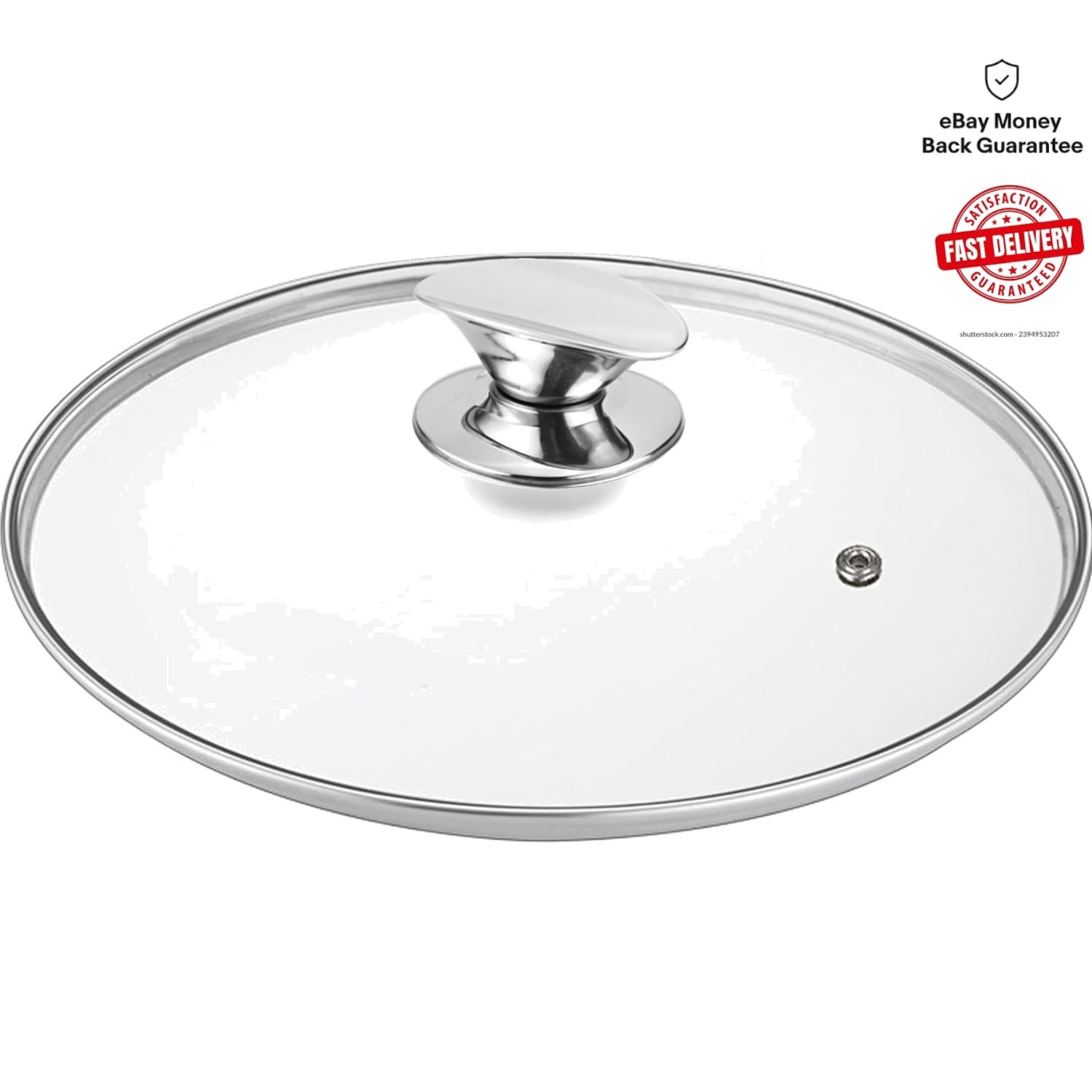 Durable Clear Cooking Lid with Stainless Steel Knob, Fits 8-12.6 Inch Cookware