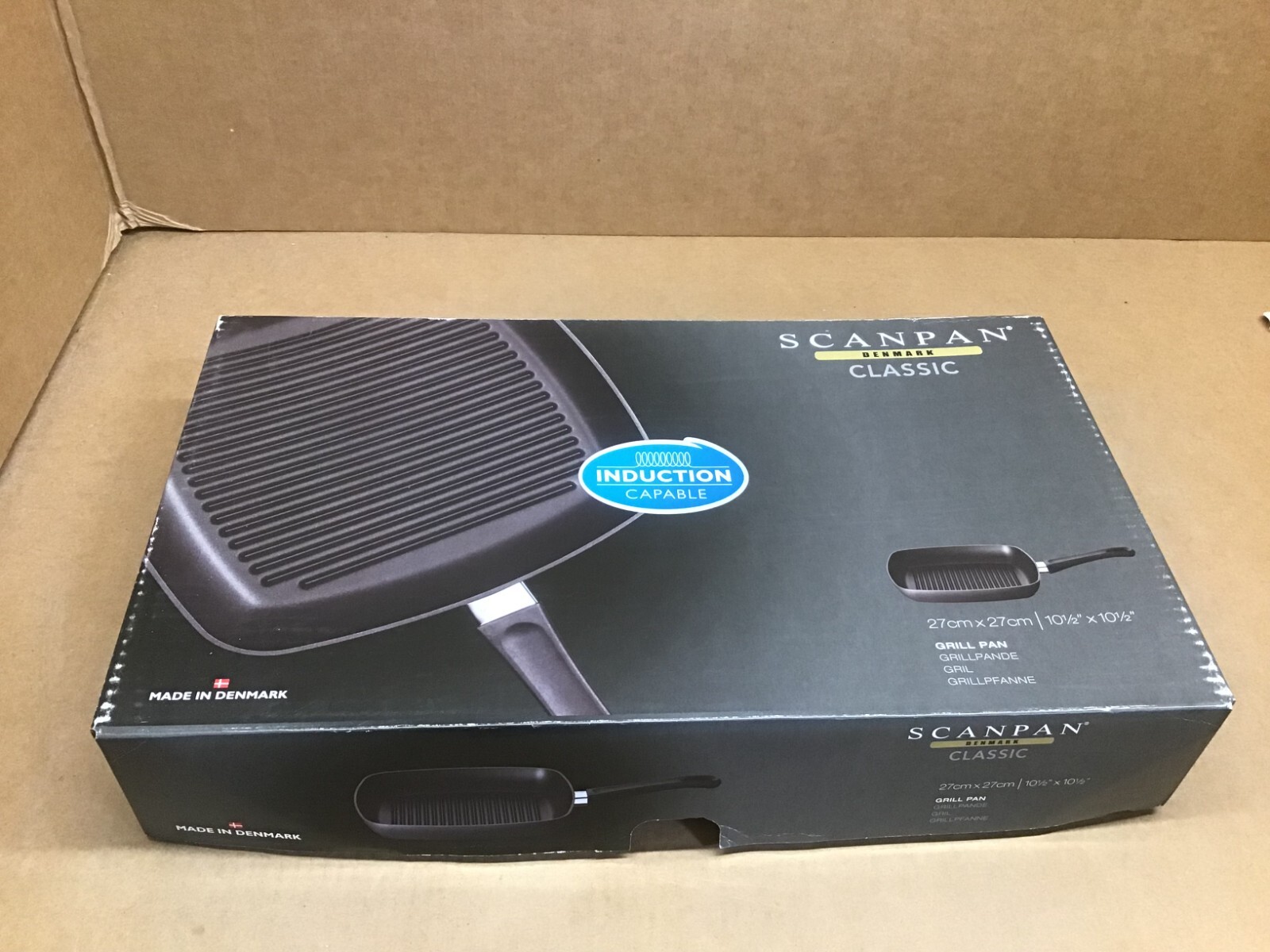 Scanpan Classic Induction Grill Pan, 10.5″, Black