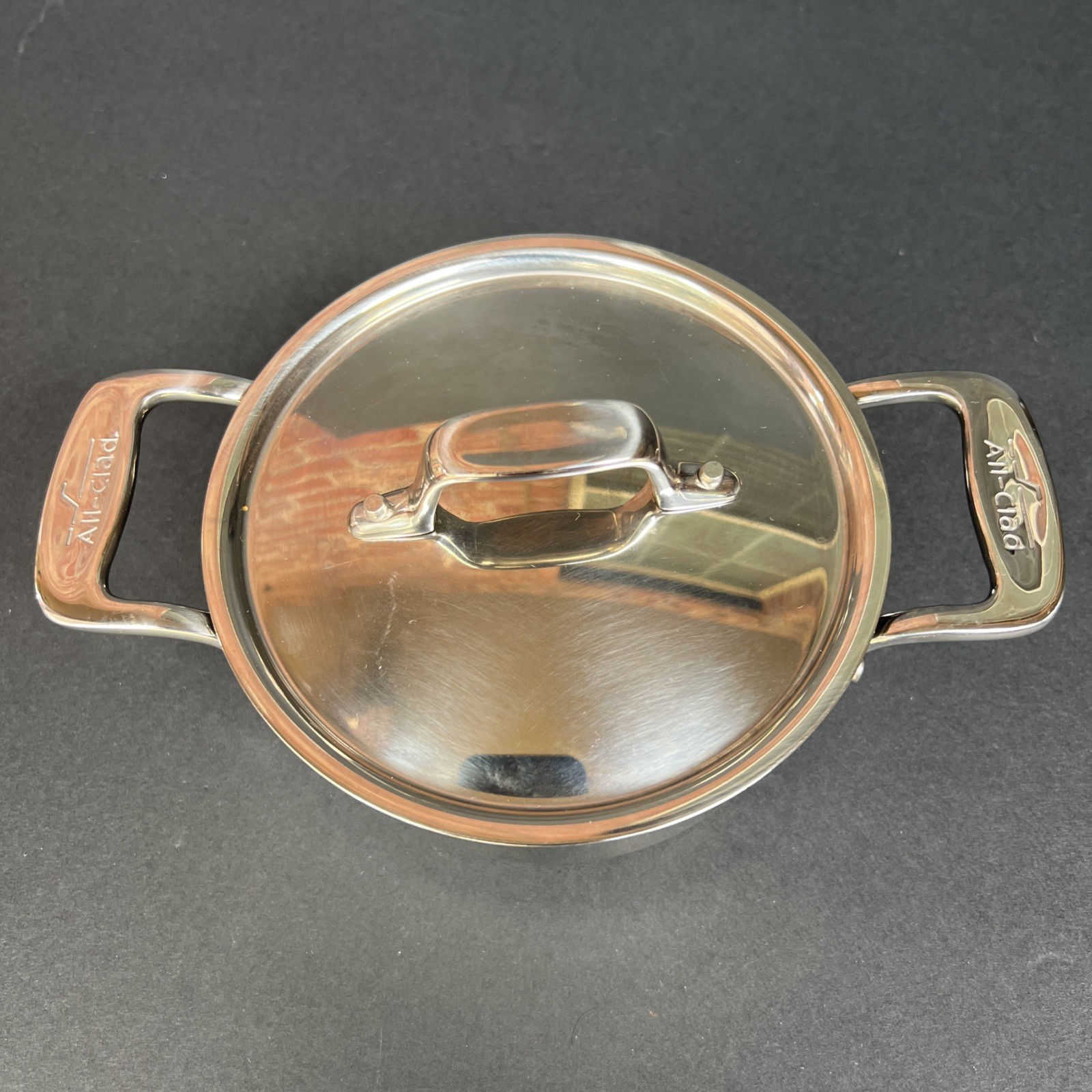 All-Clad Stainless Steel Mini Dutch Oven Cocotte Pot with Lid .5 Qt (1/2 Quart)