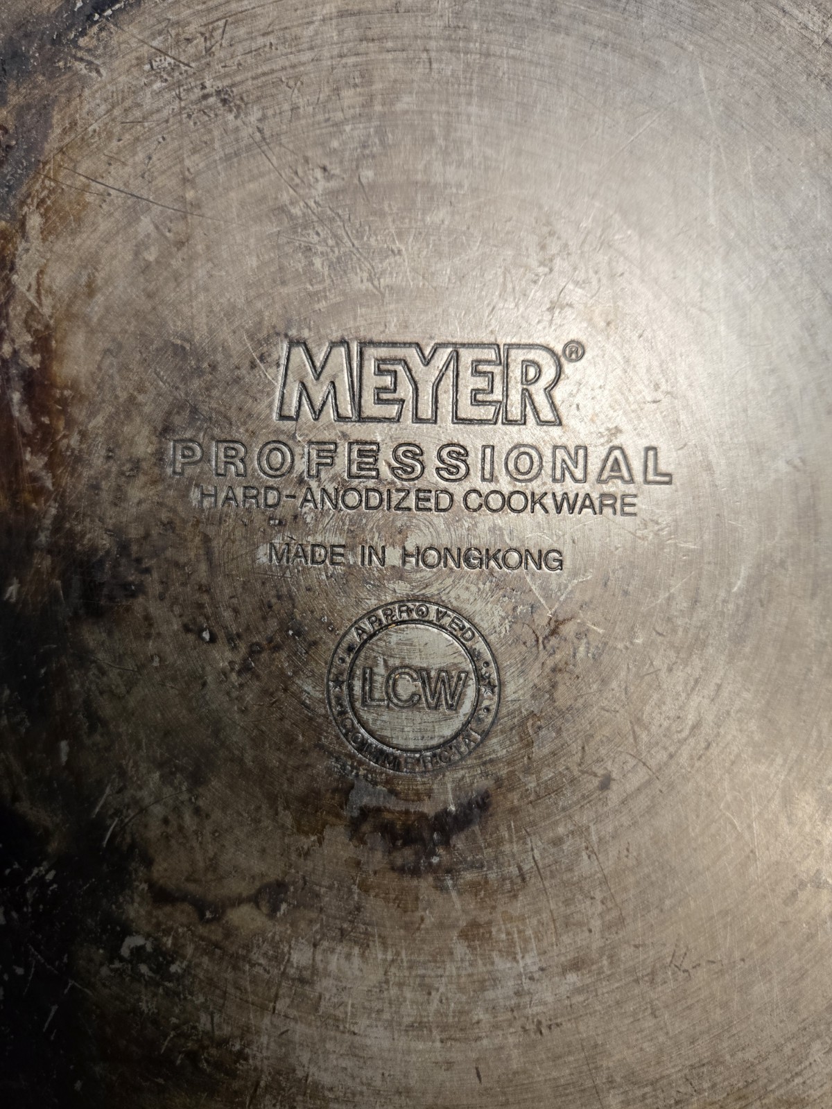 Lot 2 Vintage Meyer Professional Hard-Anodized Pan Commercial Cookware Hong Kong