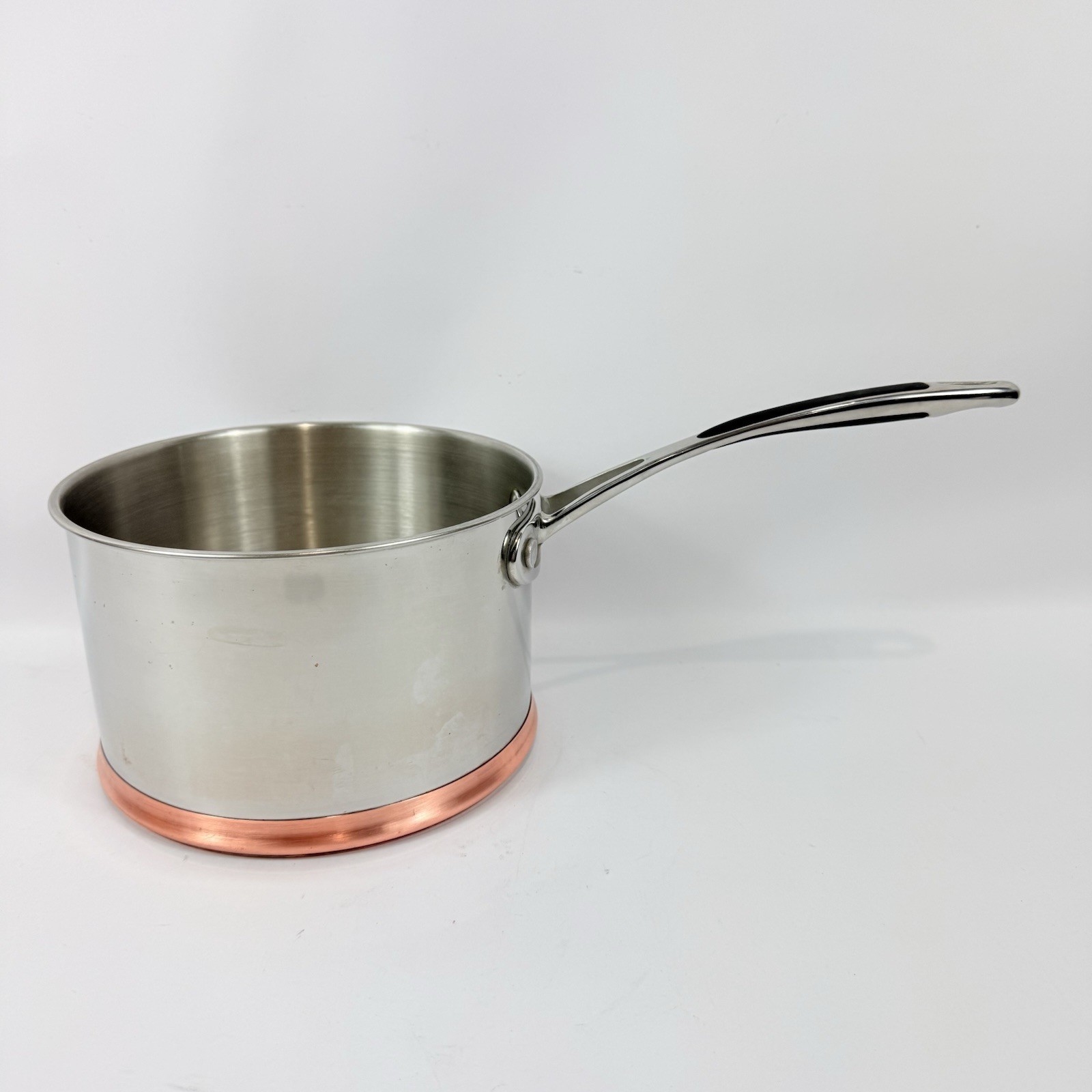 RK Real Kitchen Copper Bottom Large Stock Pot 7 x 4.5 Inches Stainless NO LID EX