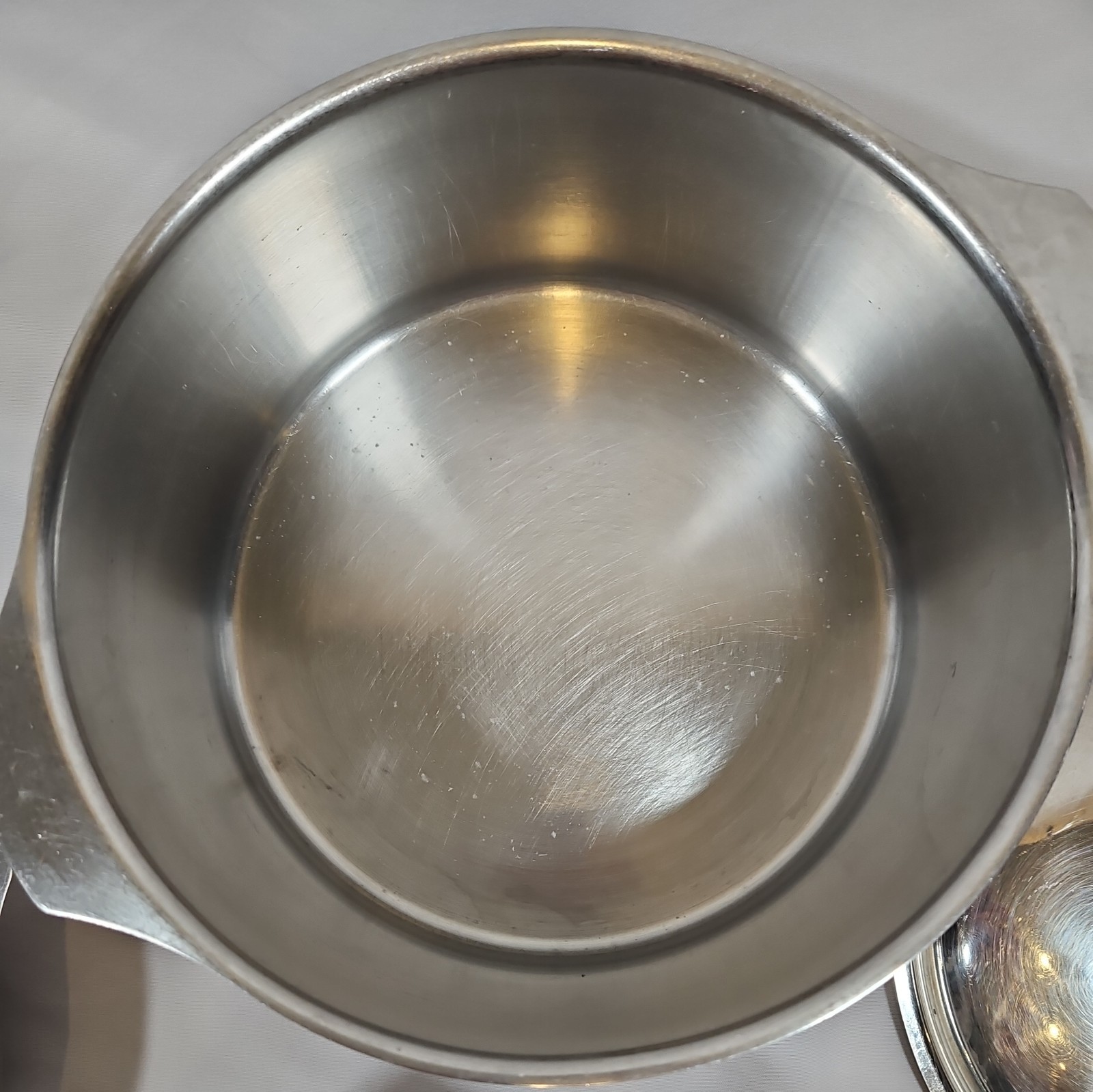 7 pc Letang & Remy Stainless Steel Cookware France Skillet & 3 pans w/3 lids