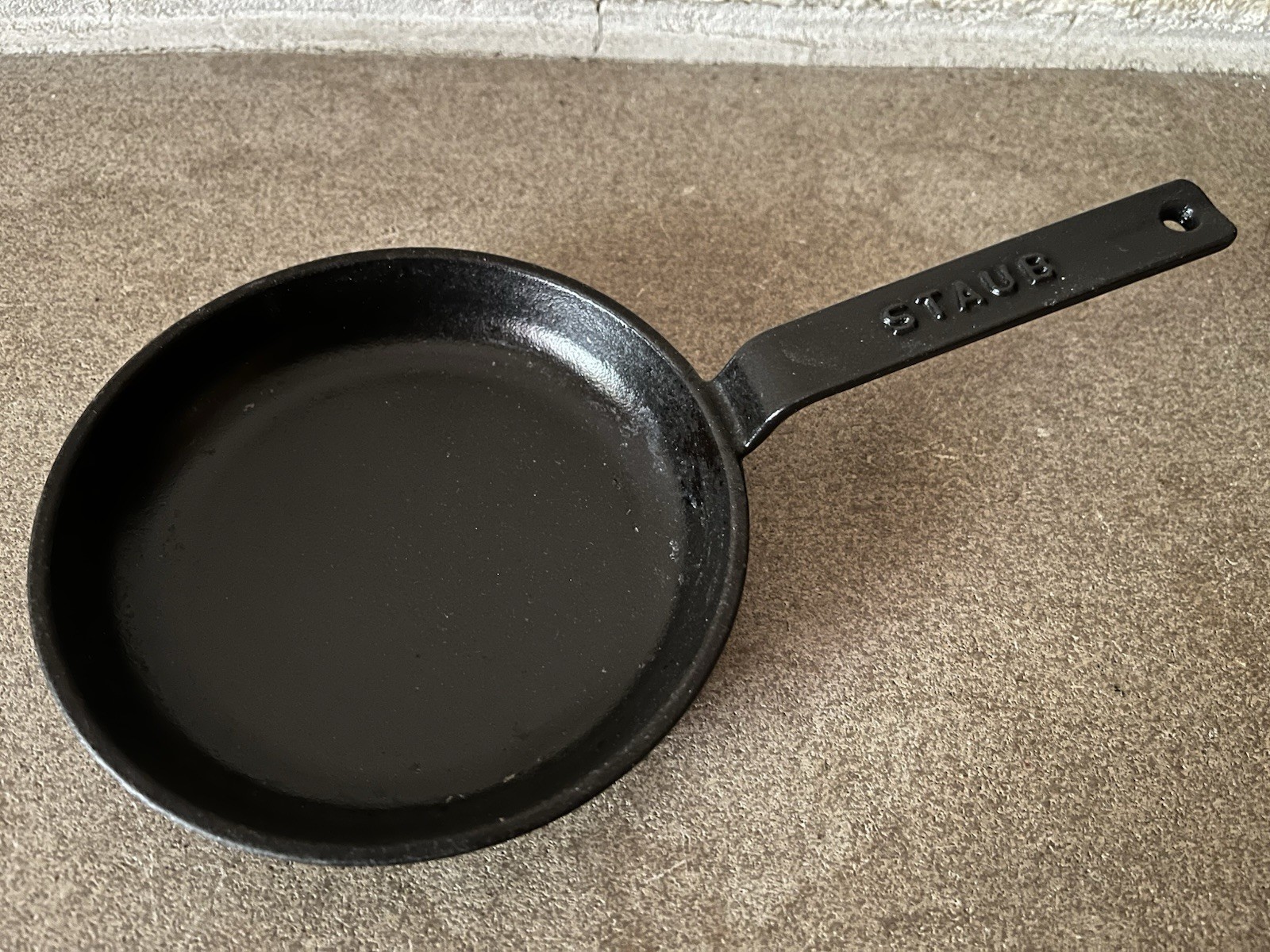 Mini Staub Cast Iron #12 Skillet Frying Pan-TINY -Gently Used -Made in France