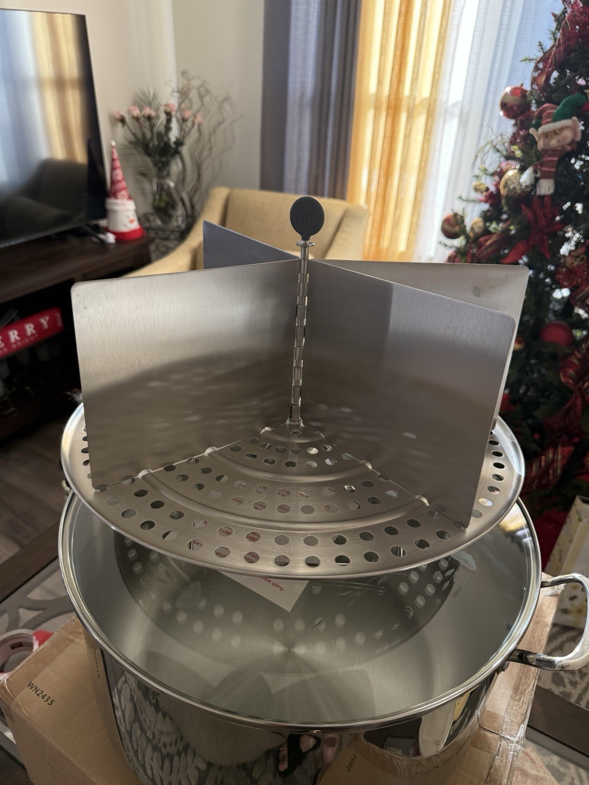 Princess House Heritage Stainless Steel Classic 32-Qt. Tamalera W/Divider #10370