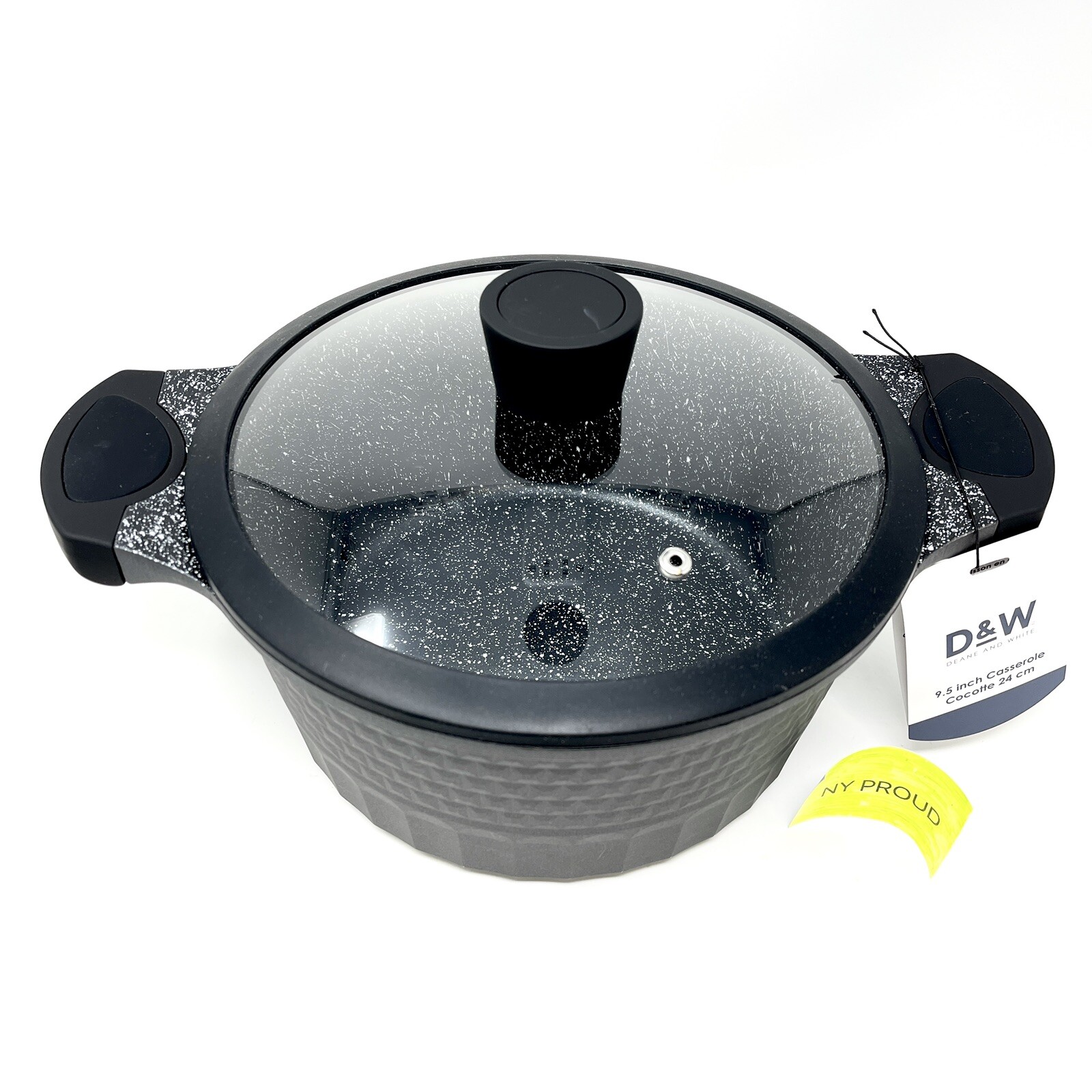 D&W Pot/Casserole 9.5” Inch Medium Size With Lid Deane&White Premium Cookware