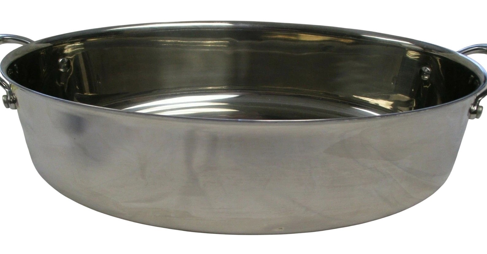 Tupperware Chef Series Oval 11.5X16.5 ” Stainless Steel Roaster Pan