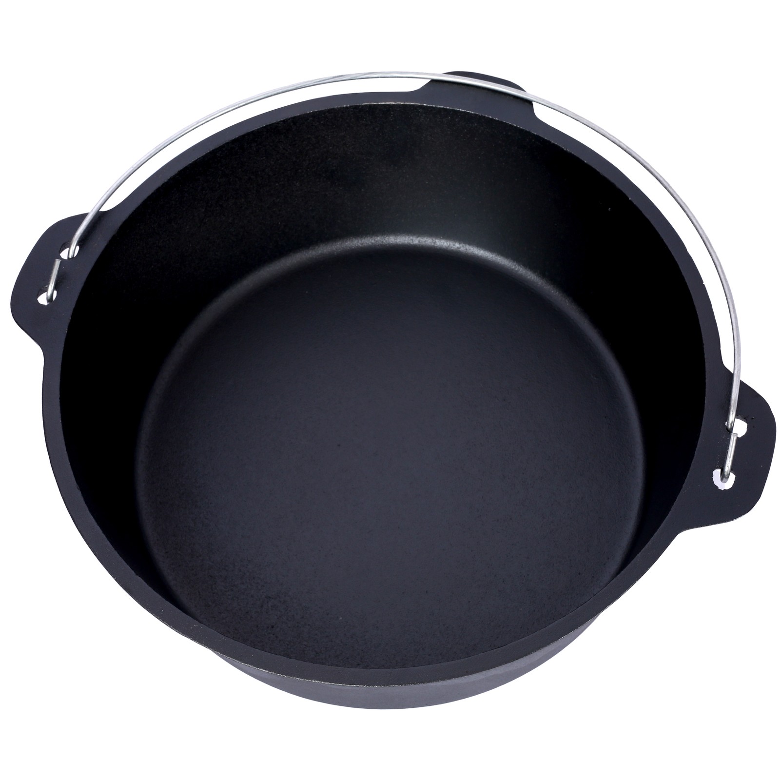 Tileon Dutch Oven12 qt Cast Iron Black Pre-Seasoned Lid Fireplace BBQ Camp Bake