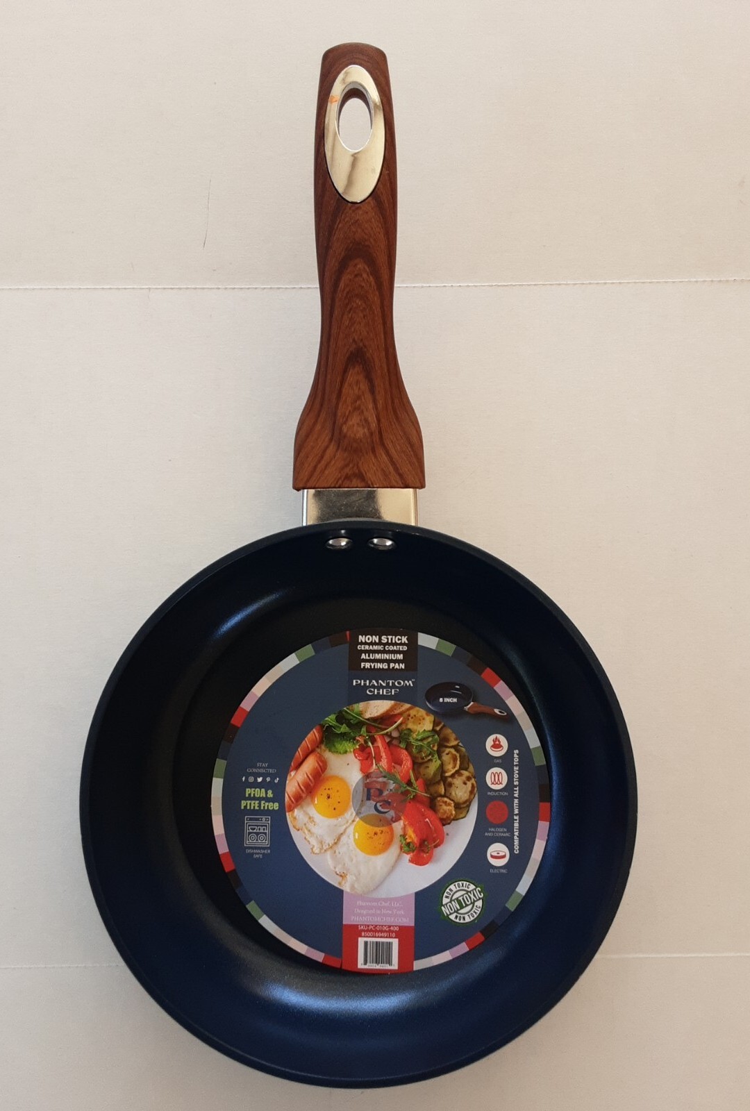Phantom Chef 8 Inch Navy Blue Frying Pan (NEW) SKU-PC-010G-400