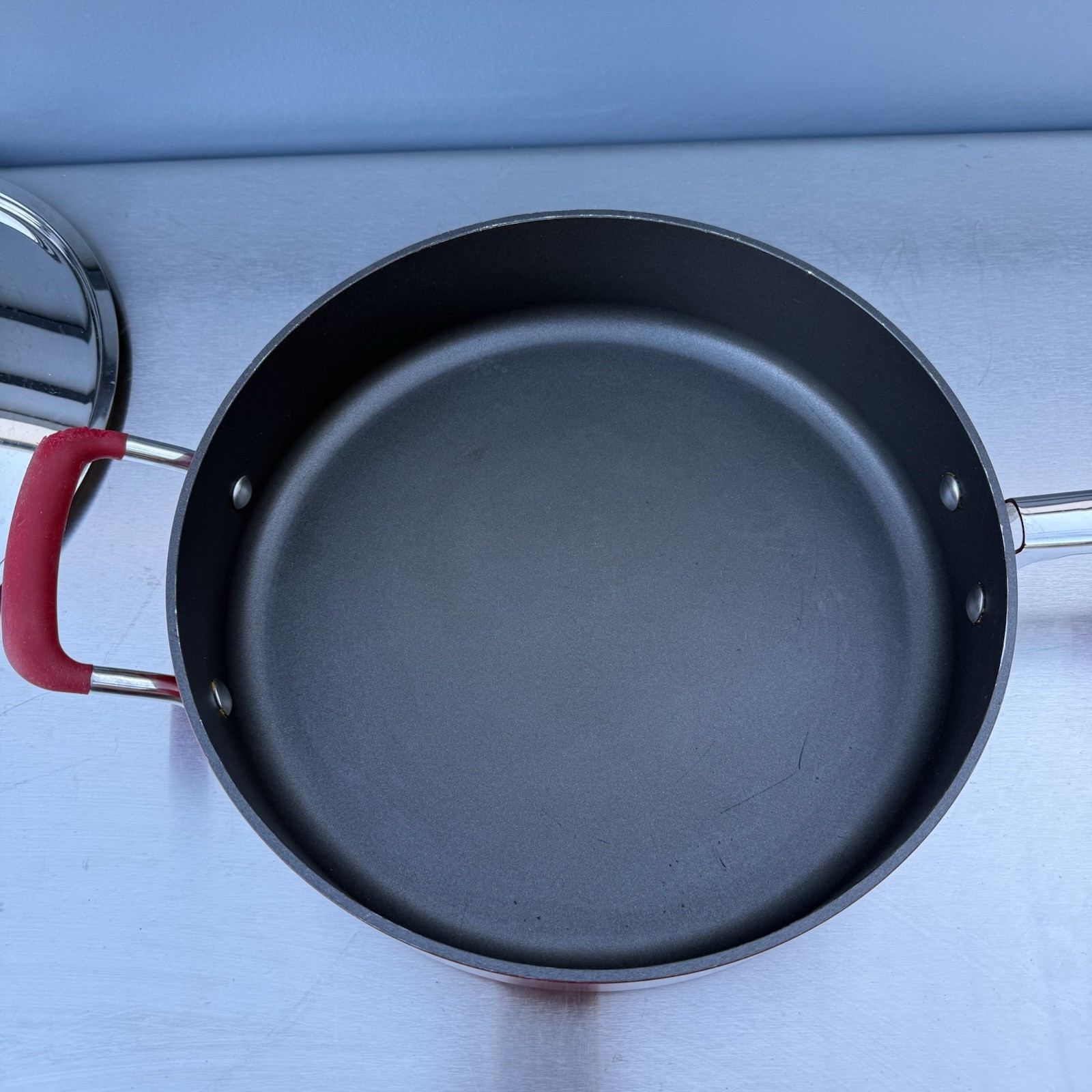KitchenAid Hard Base Saute Pan 12” Balanced Heat Distribution T Q03 READ*