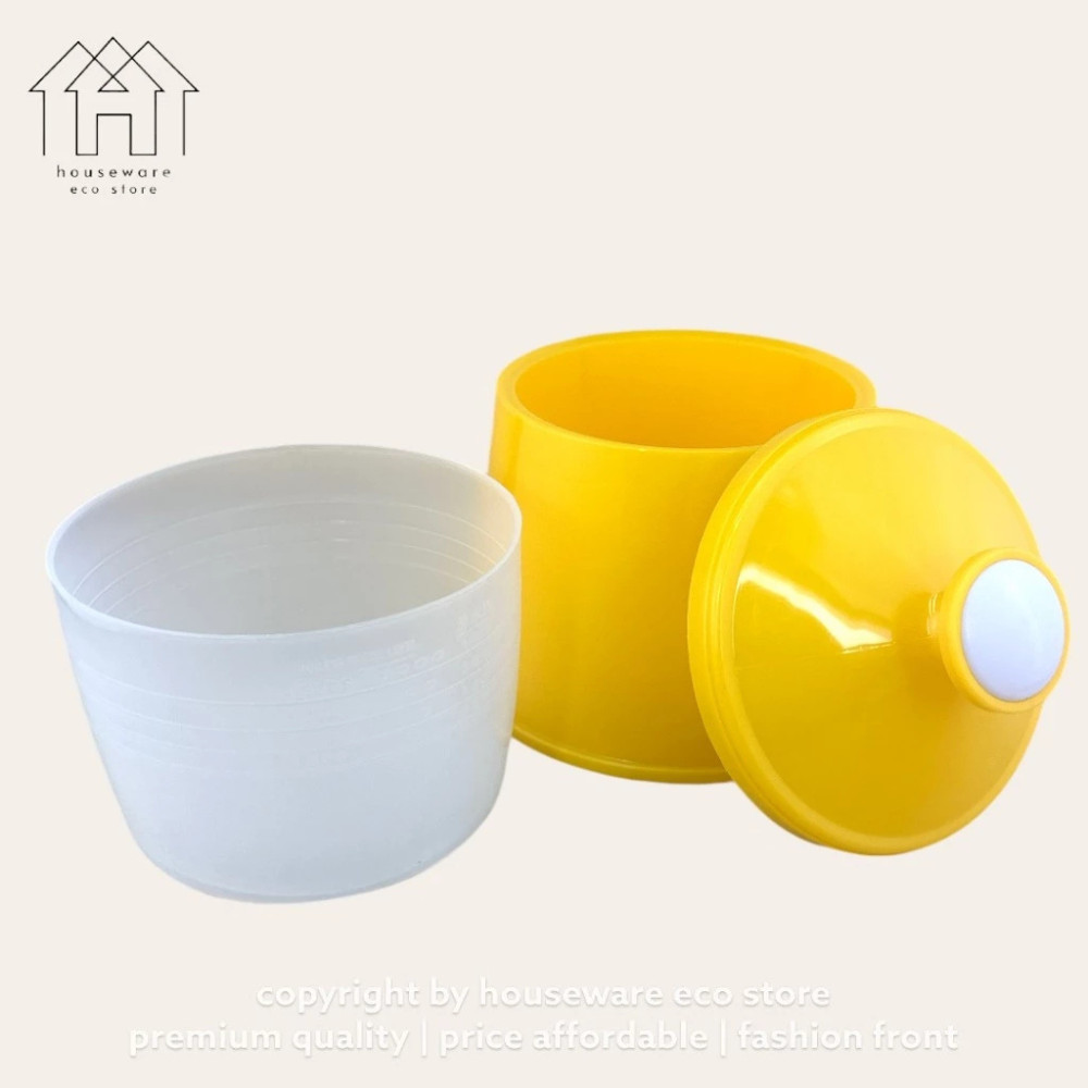 Half Boiled Egg Cooker Yellow Traditional Malaysian Design Made in Malaysia