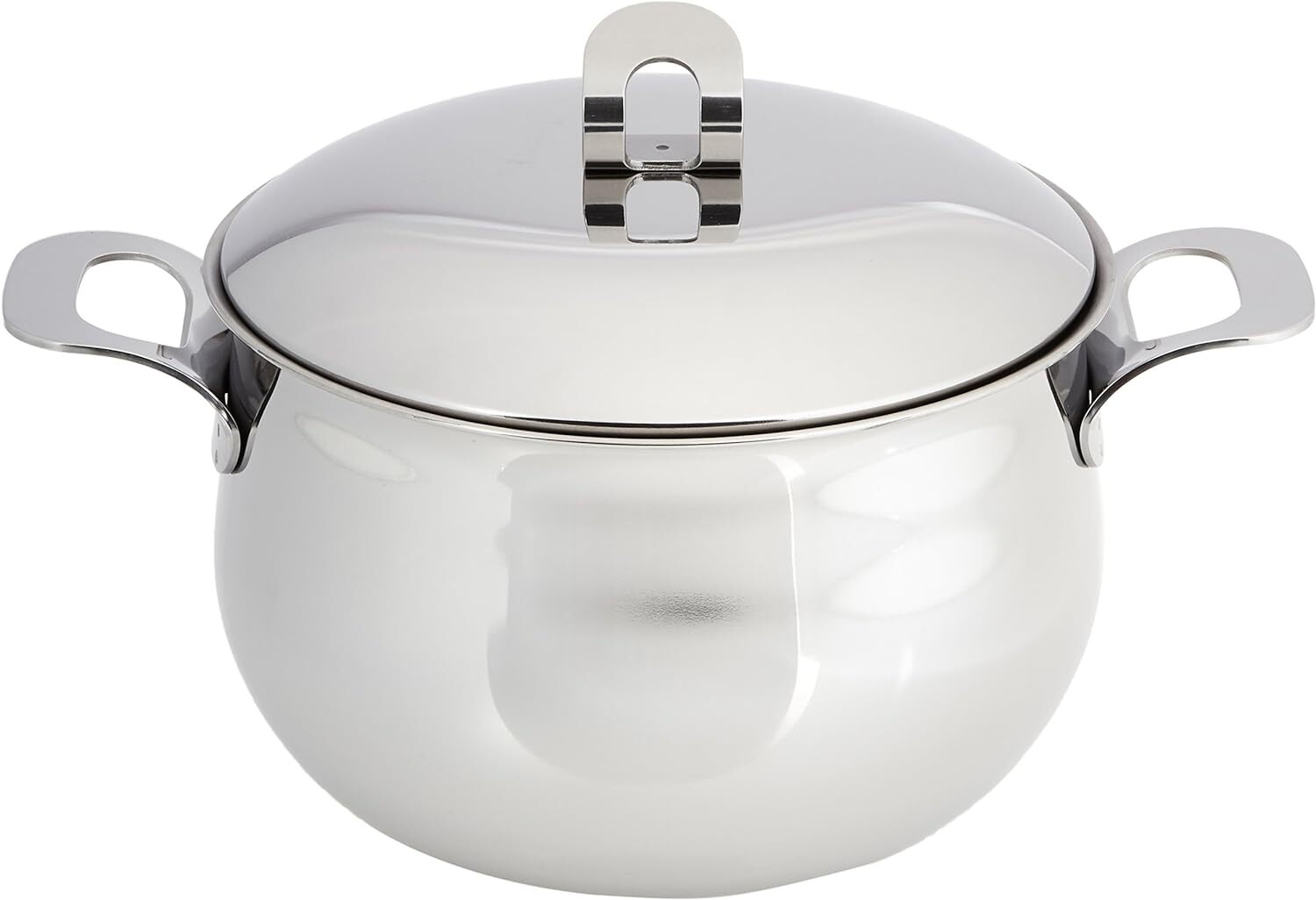 Brand New 7-1/2″ QT Stainless Stockpot Cauldron w/ Sandwiched Base & Lid, Silver