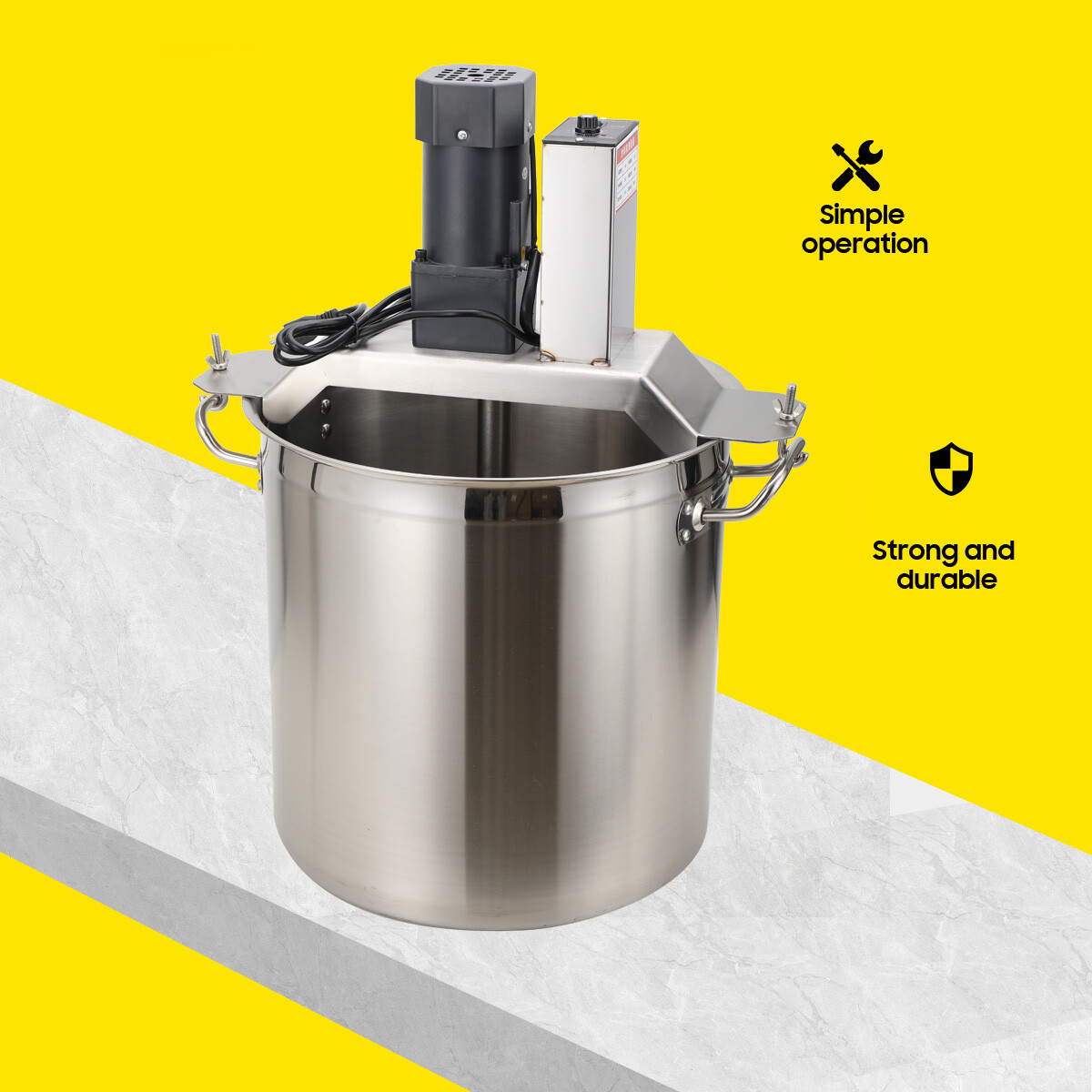 20-100Kg Automatic Food Mixer Hot Pot Bottom Soup Sauce Stirrer Frying Machine