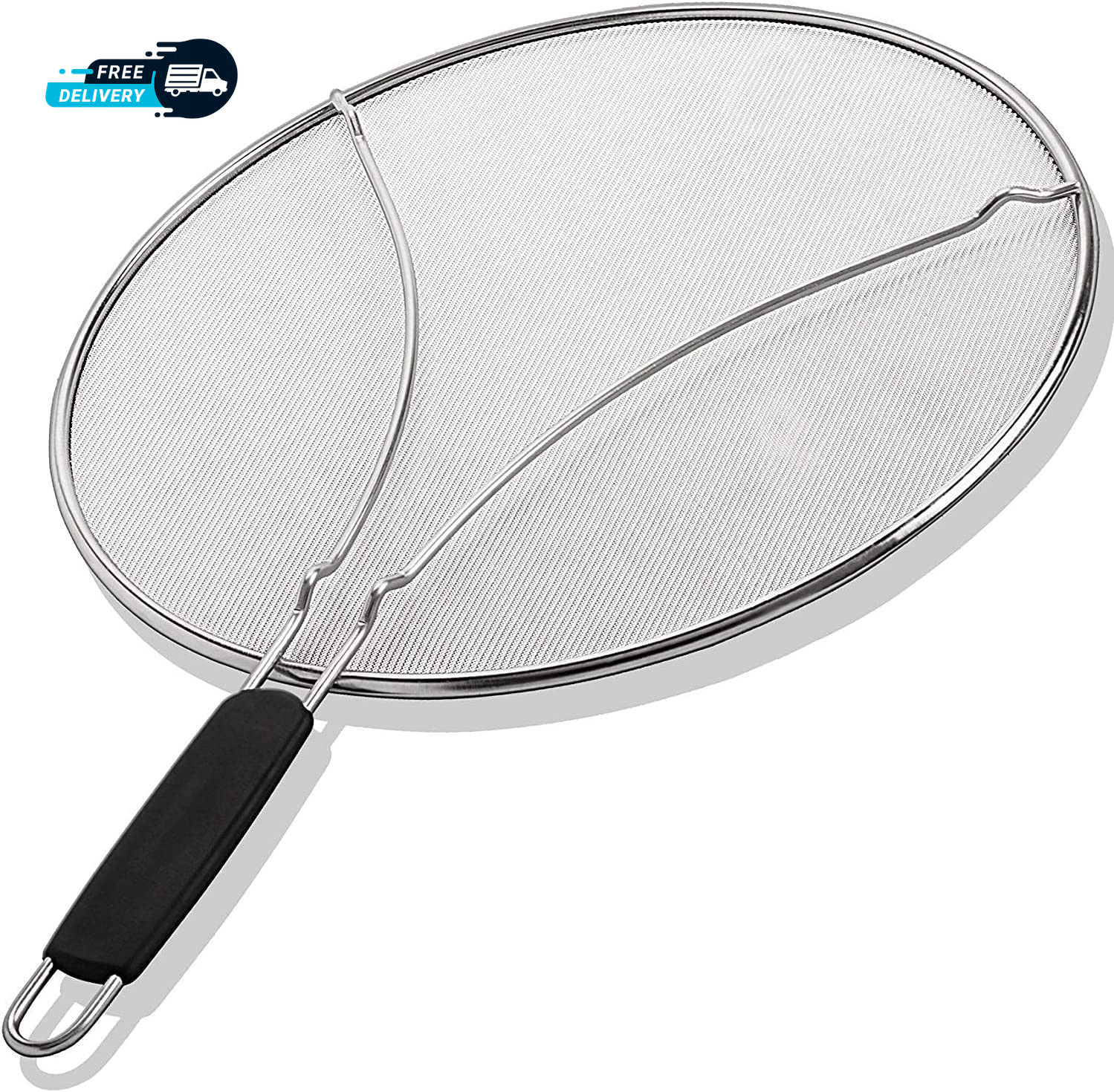 Splatter Screen for Frying Pan – 13 Inch Stainless Steel Grease Splatter Guard