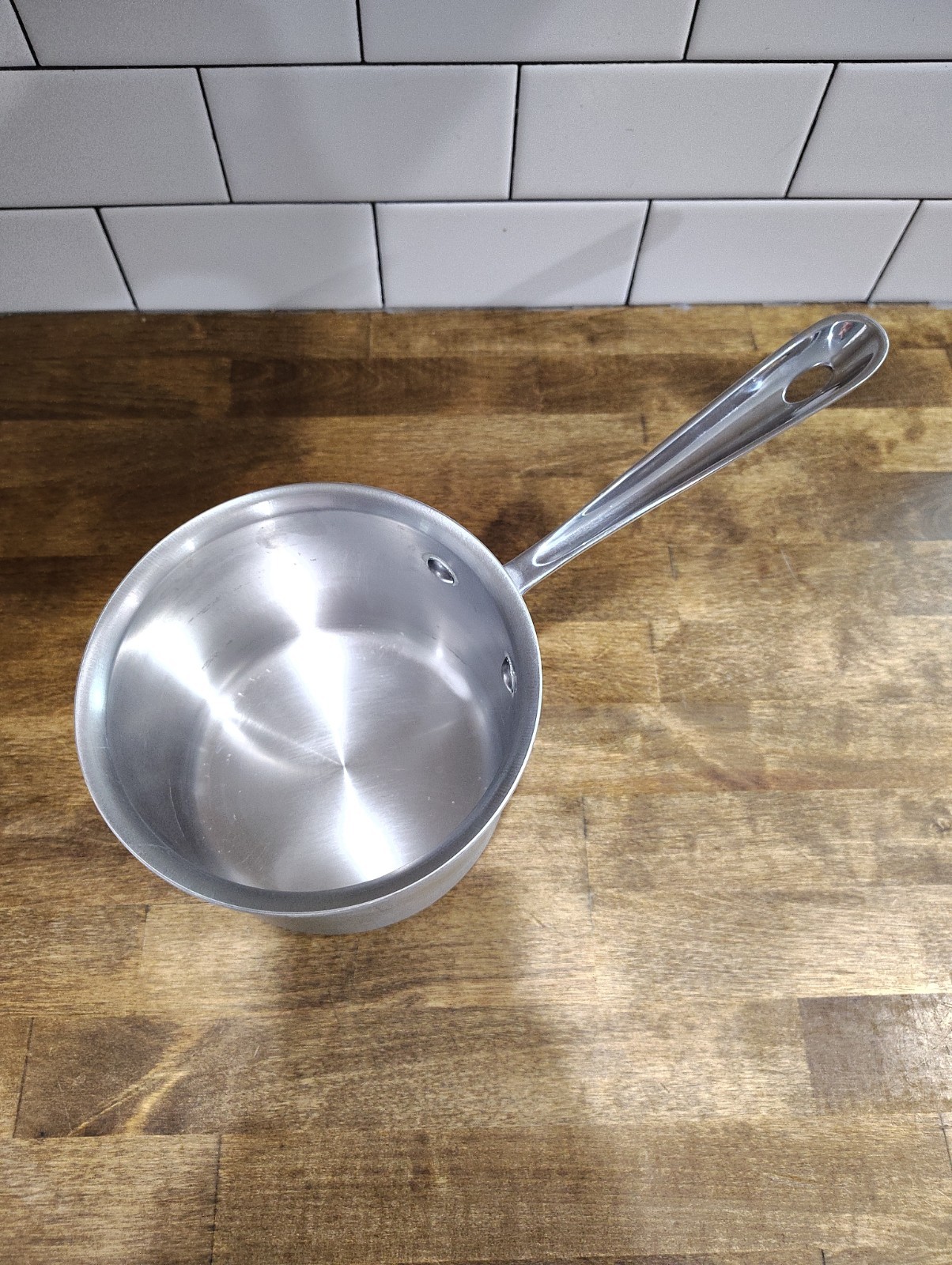ALL-CLAD MC2 2 Qt. Saucepan Metal Crafters Master Chef Brushed Stainless No Lid